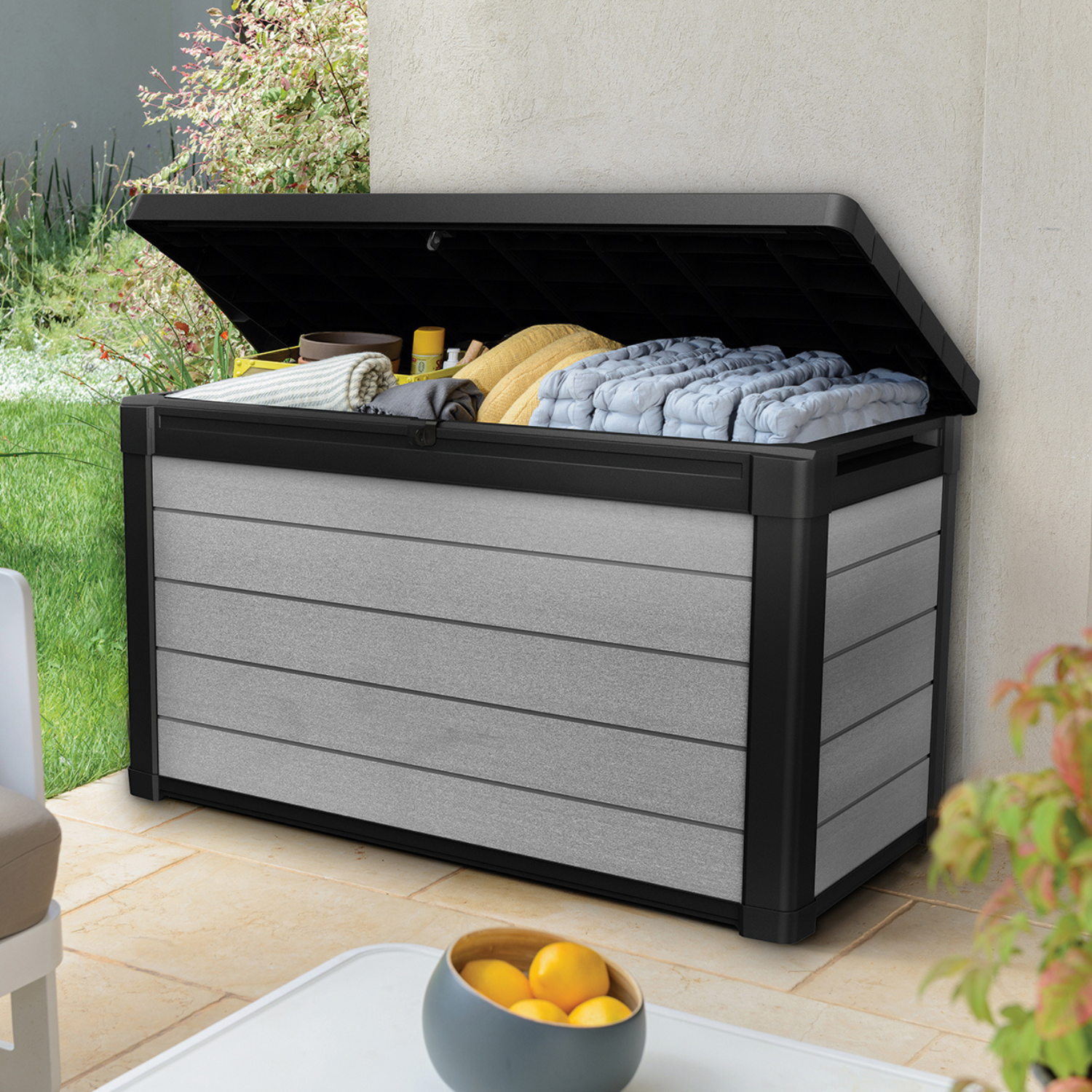 Denali DuoTech 380L Coffre de rangement 123x62x70 cm, Gris