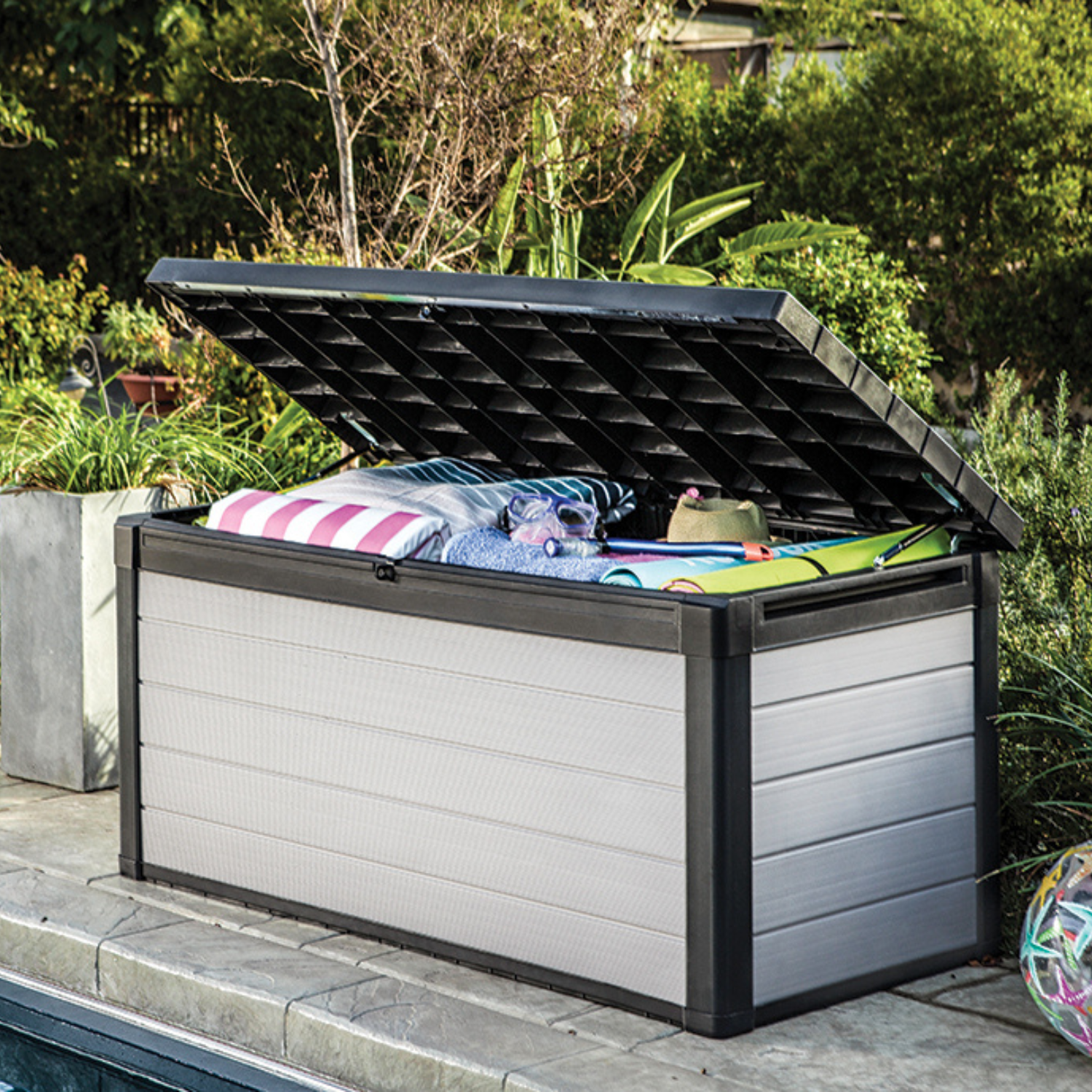 Denali DuoTech 570L Coffre de rangement 152x72x70 cm, Gris