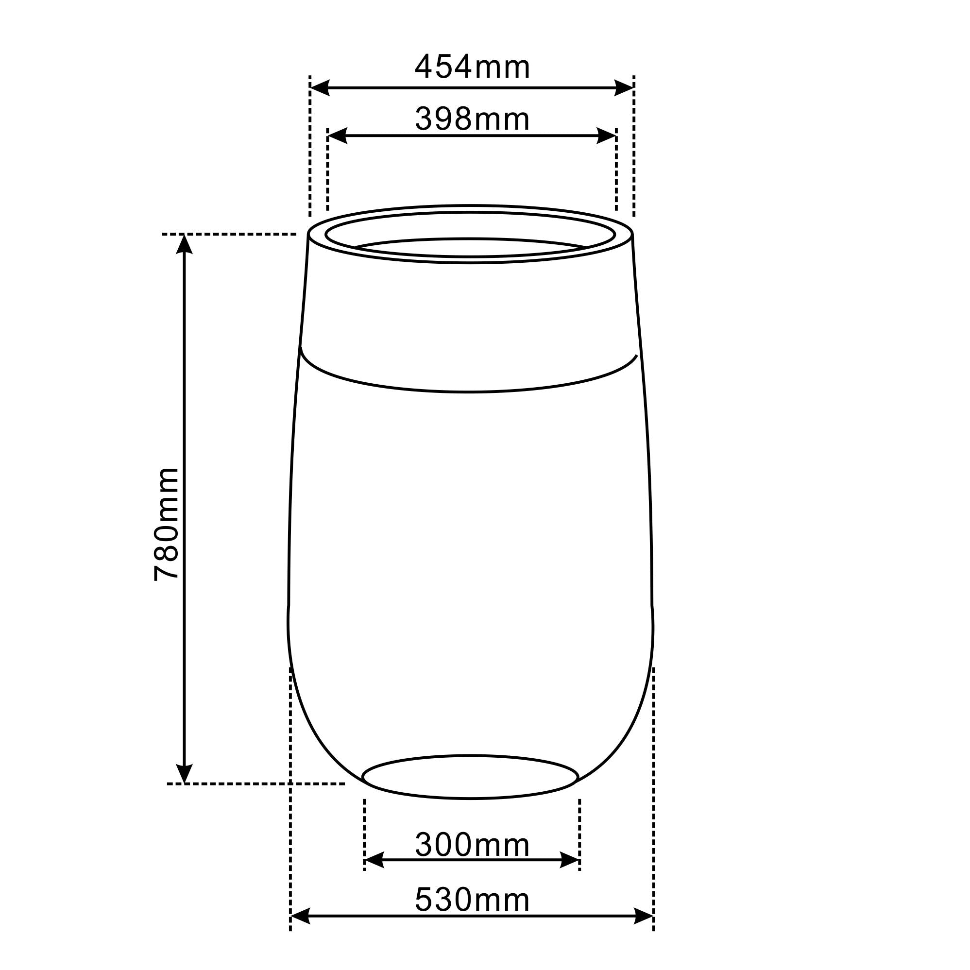 OPUS keramický květináč Tmavě šedá – odolný vůči počasí, pro interiér i exteriér