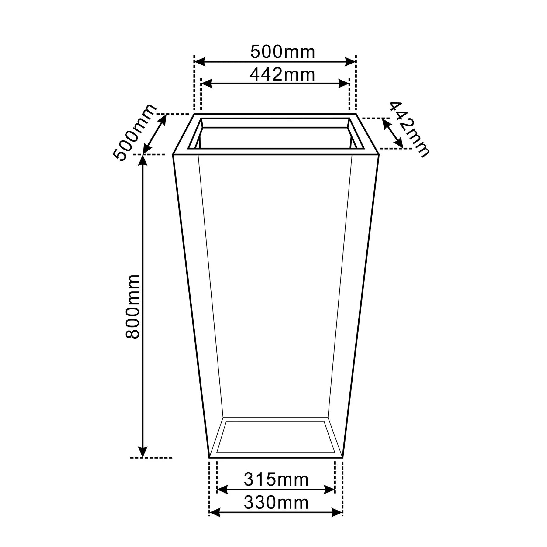 Keramický květináč AERIS tmavě zelená – Provencelia, ručně vyráběný, mrazuvzdorný