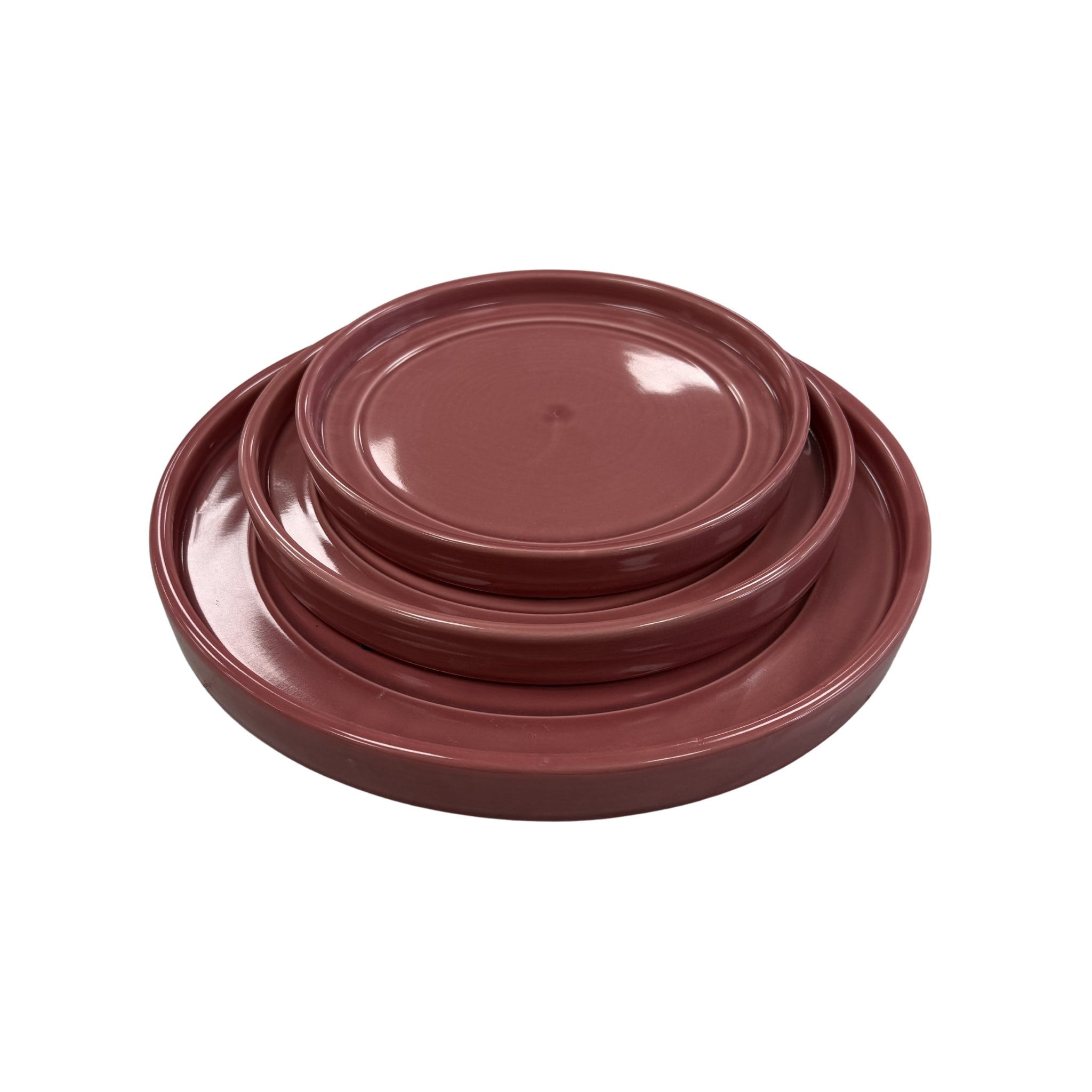 Untersetzer für Pflanzkübel – Rosa