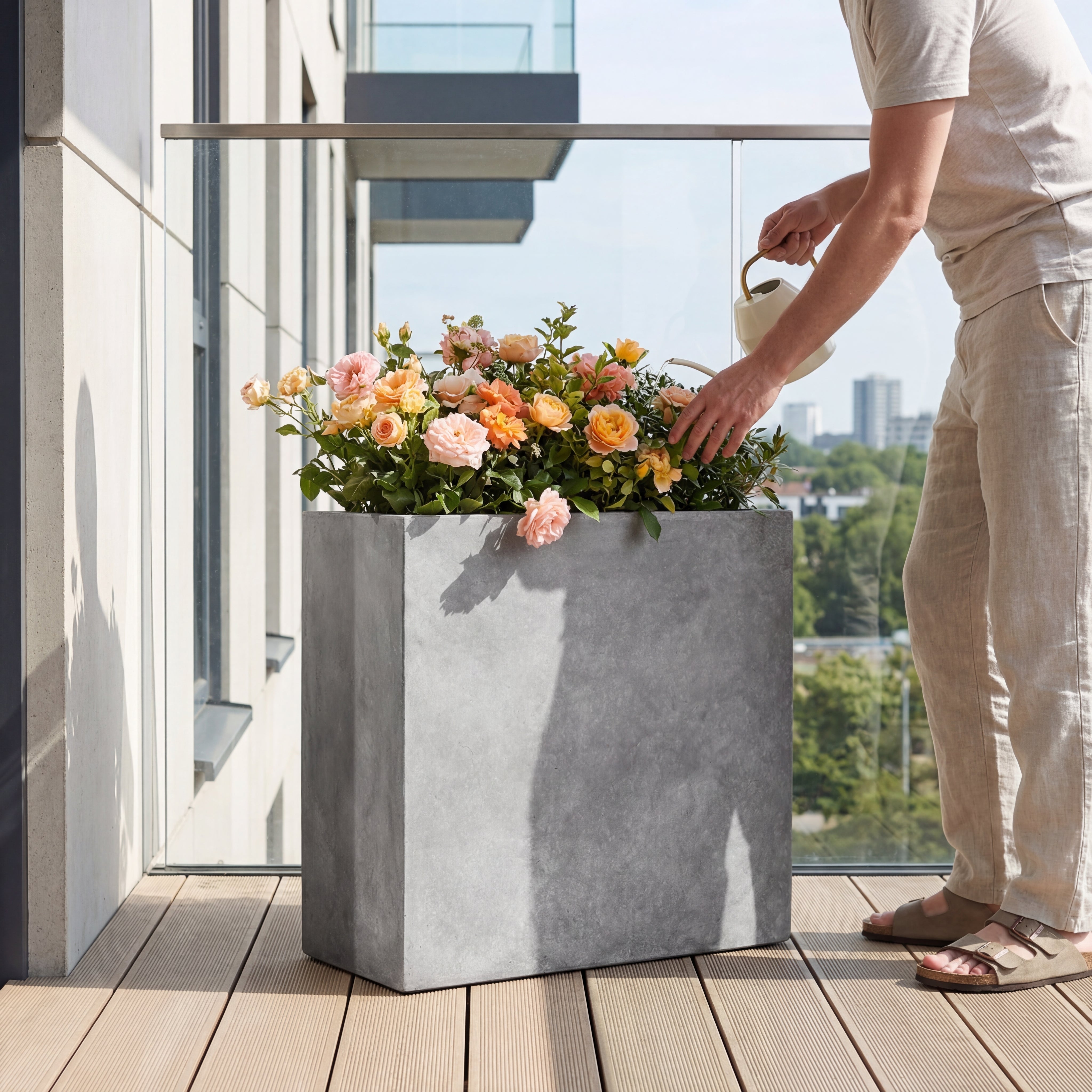 Betonový květináč HORIZON - doplňující náhled