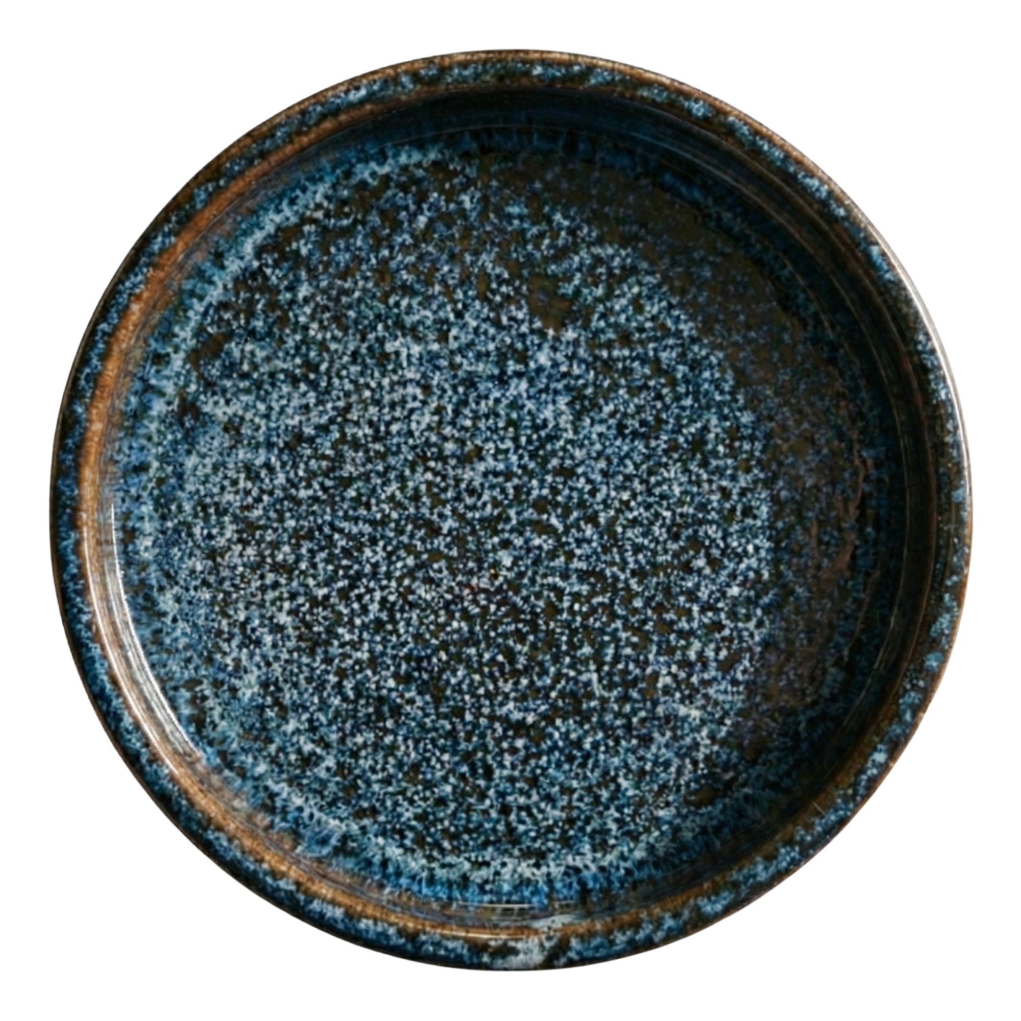 Podmiska pod květináč - Ledově modrá