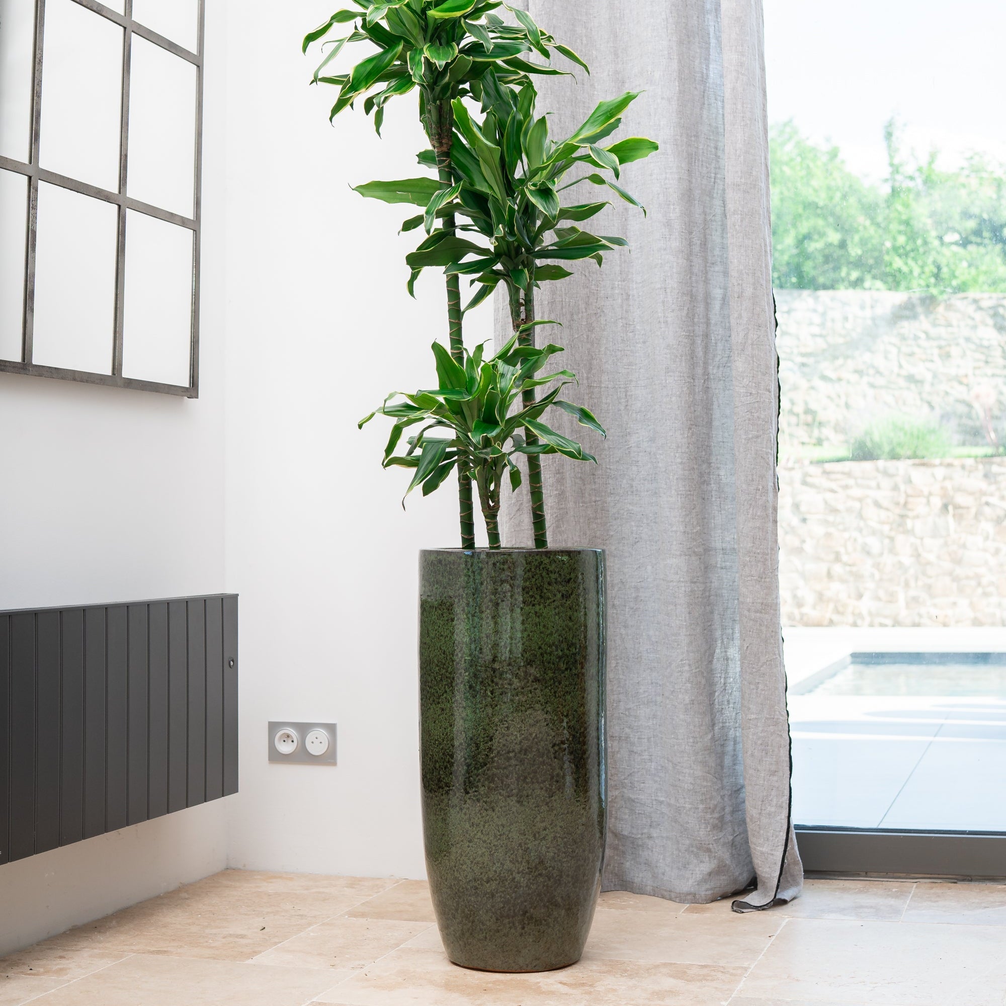 Keramik-Blumentopf ATHENA - Tropengrün