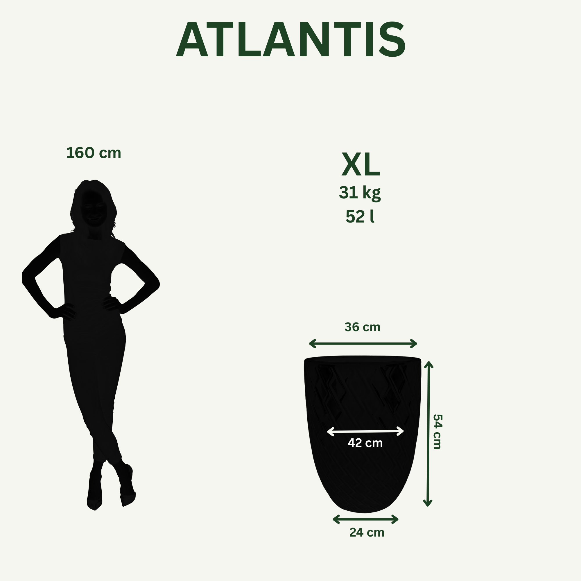 Keramischer Blumentopf Atlantis