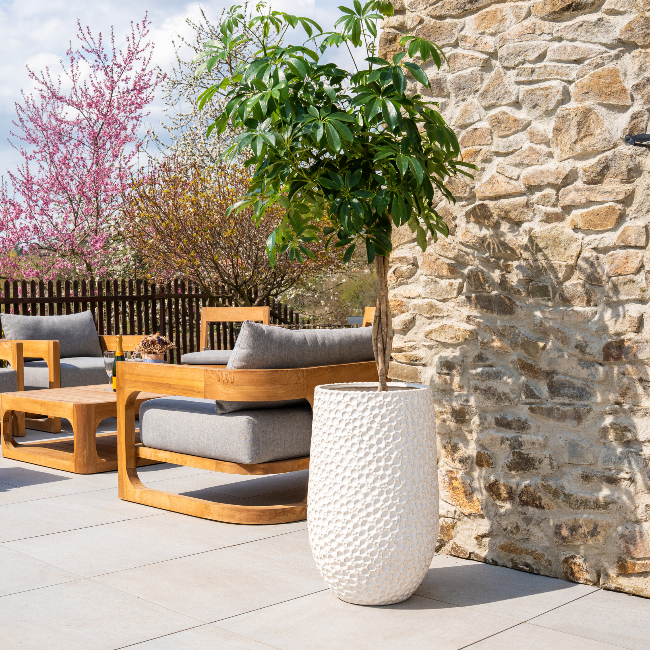 Keramiktopf PARIS Weiß – Provence-Stil, robust und elegant