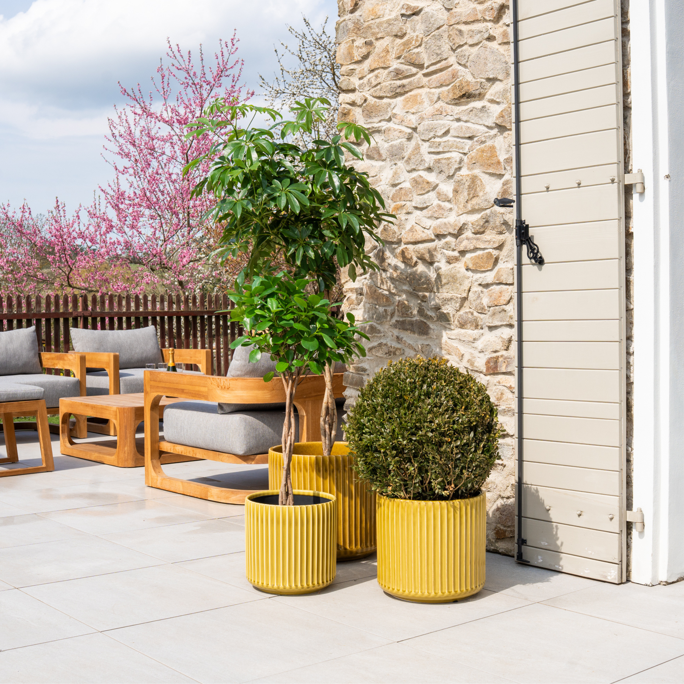 Keramiktopf LONDON Gelb – Provence-Stil, robust und elegant