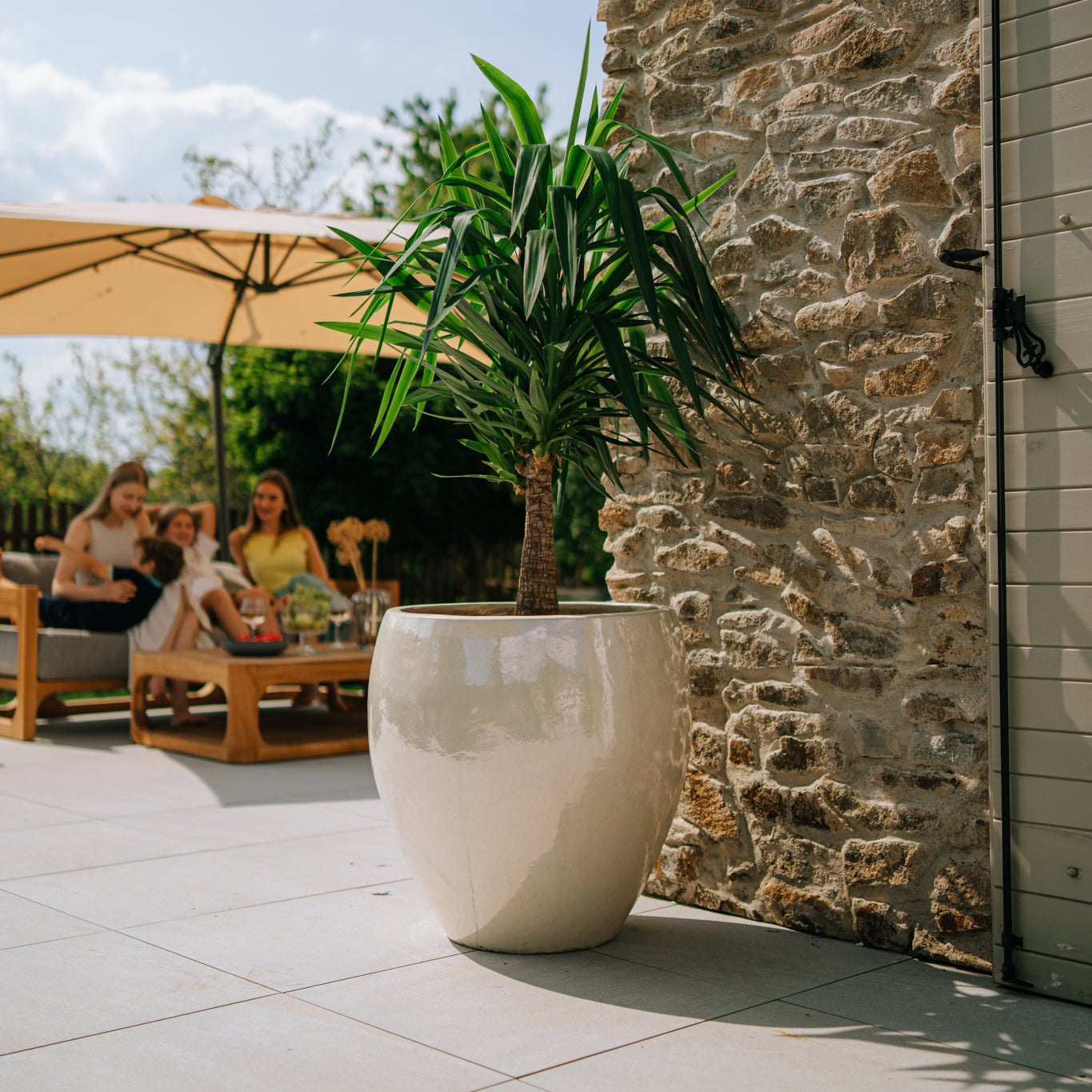 Keramický květináč LAFONTAINE - Perlová