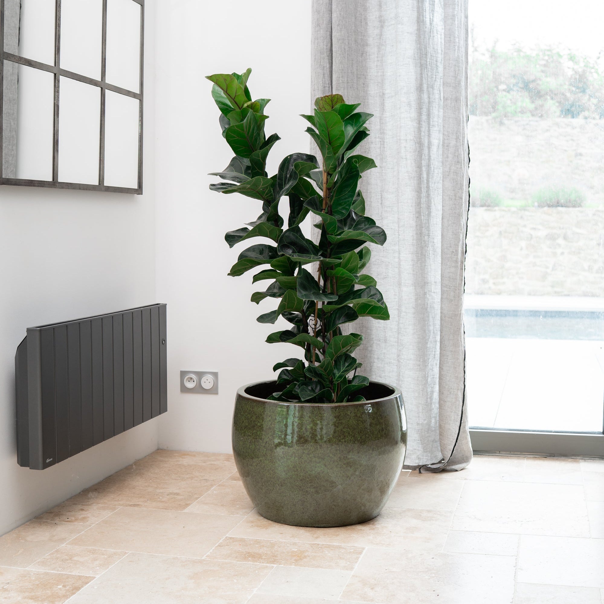 Keramik-Blumentopf ROMULUS - Tropengrün