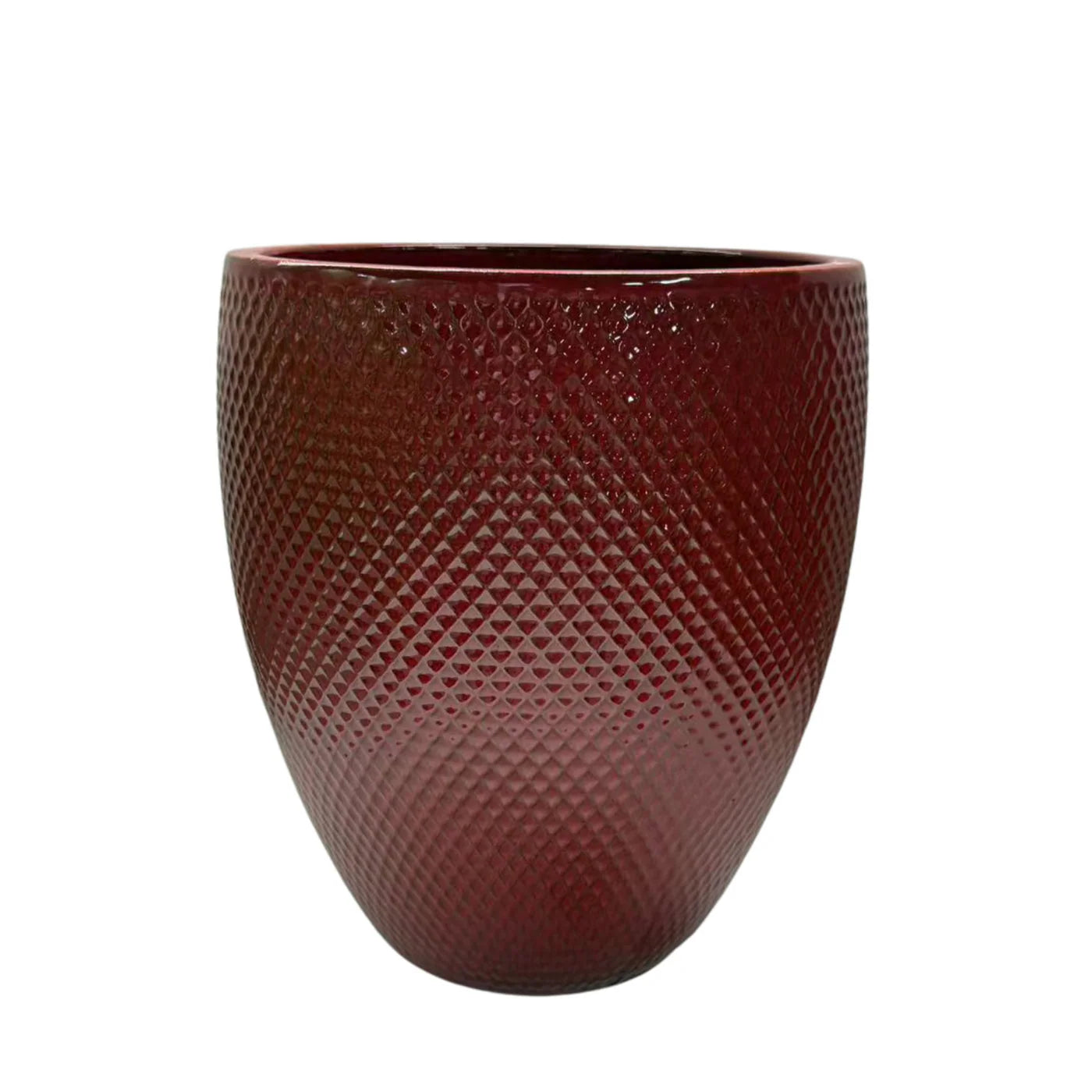 Keramik-Blumentopf SIGNAC - Imperialrot