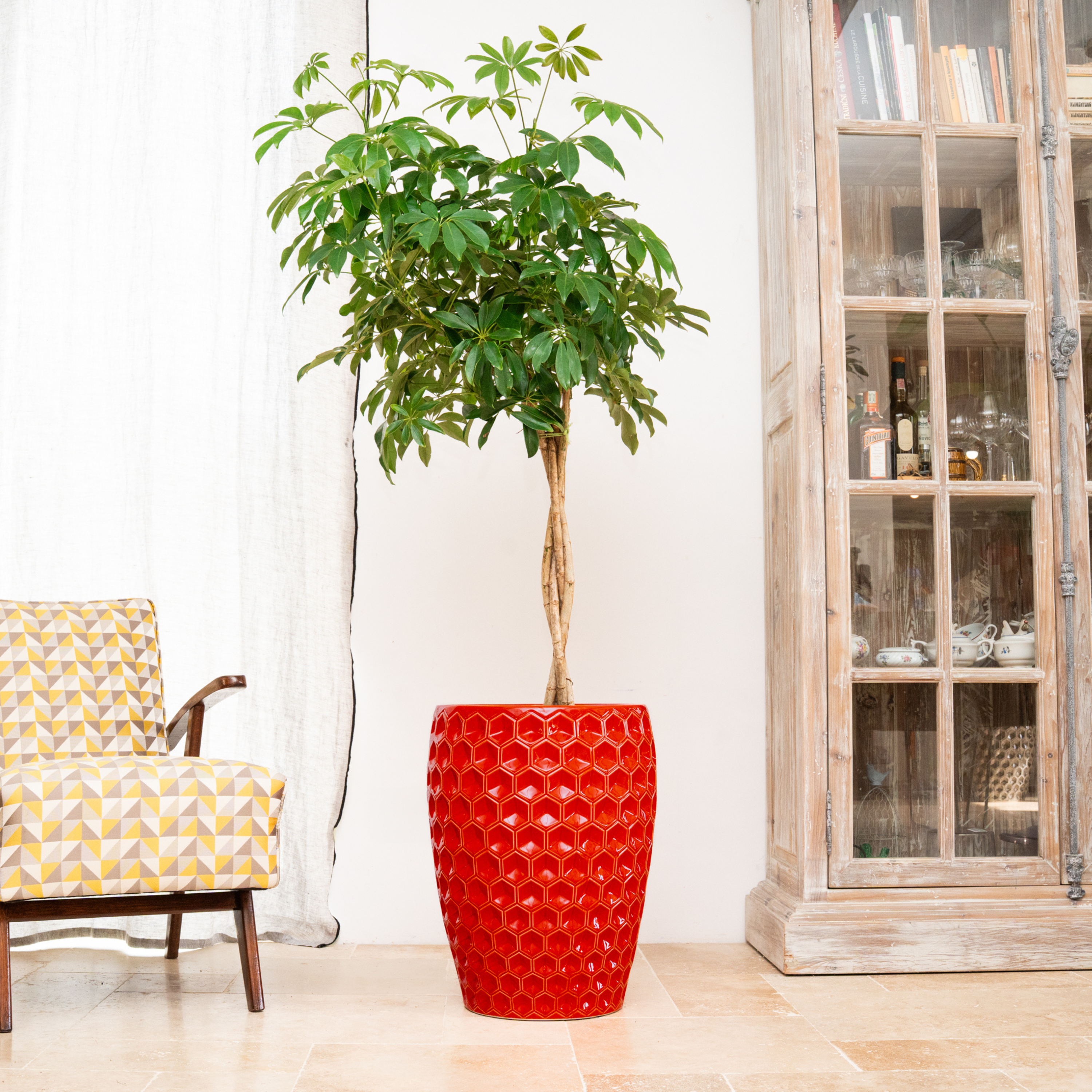 Keramischer Blumentopf Versaille – Rot