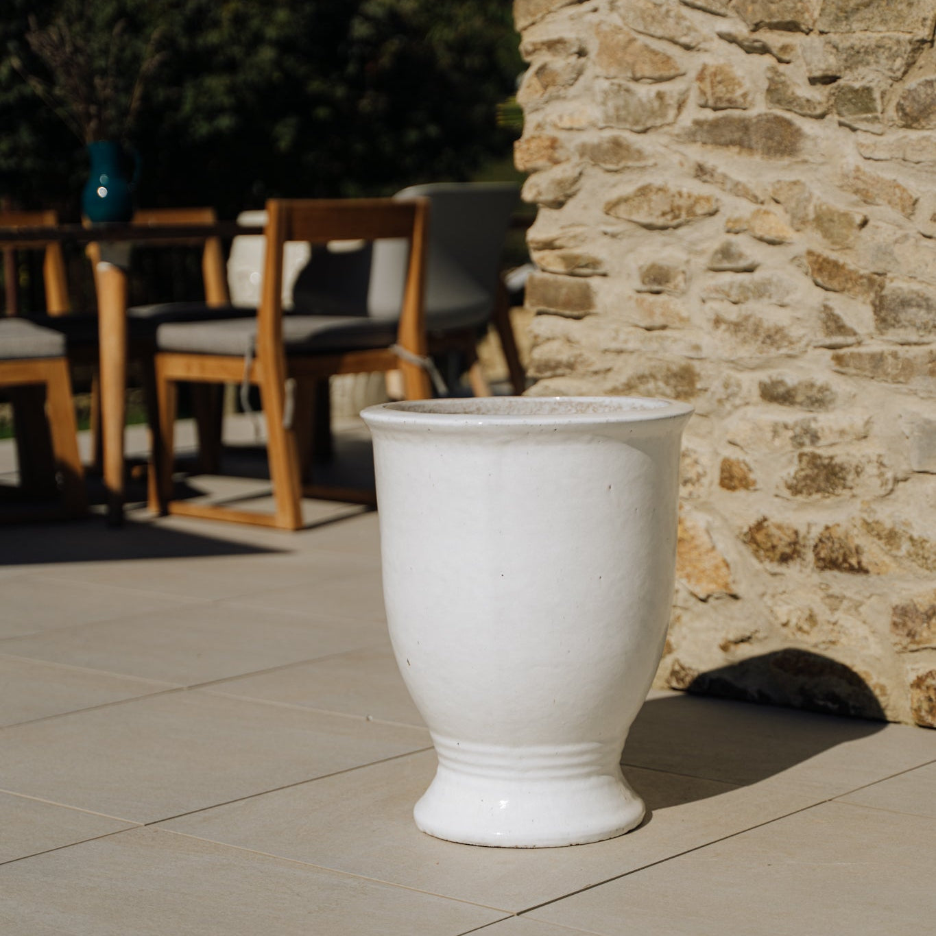 Keramiktopf ARTHUR Weiß – Provence-Stil, robust und elegant