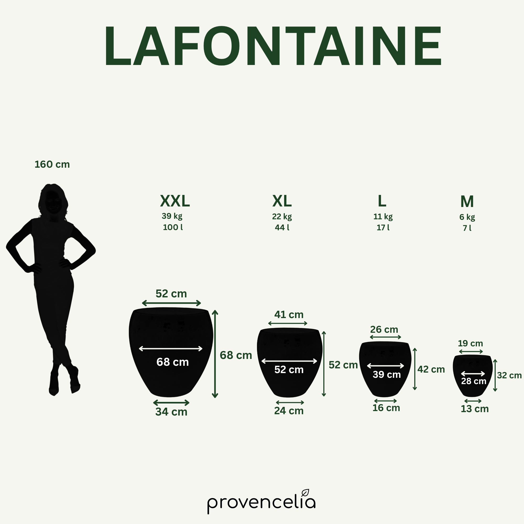 Keramický květináč LAFONTAINE - Černá