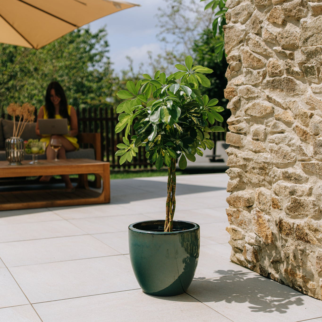 Keramický květináč LANCELOT - Nefritová