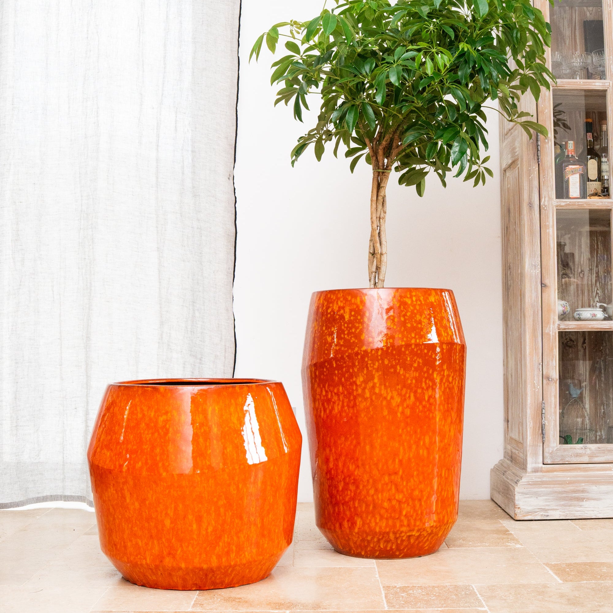 Keramik-Blumentopf MONACO - Orange