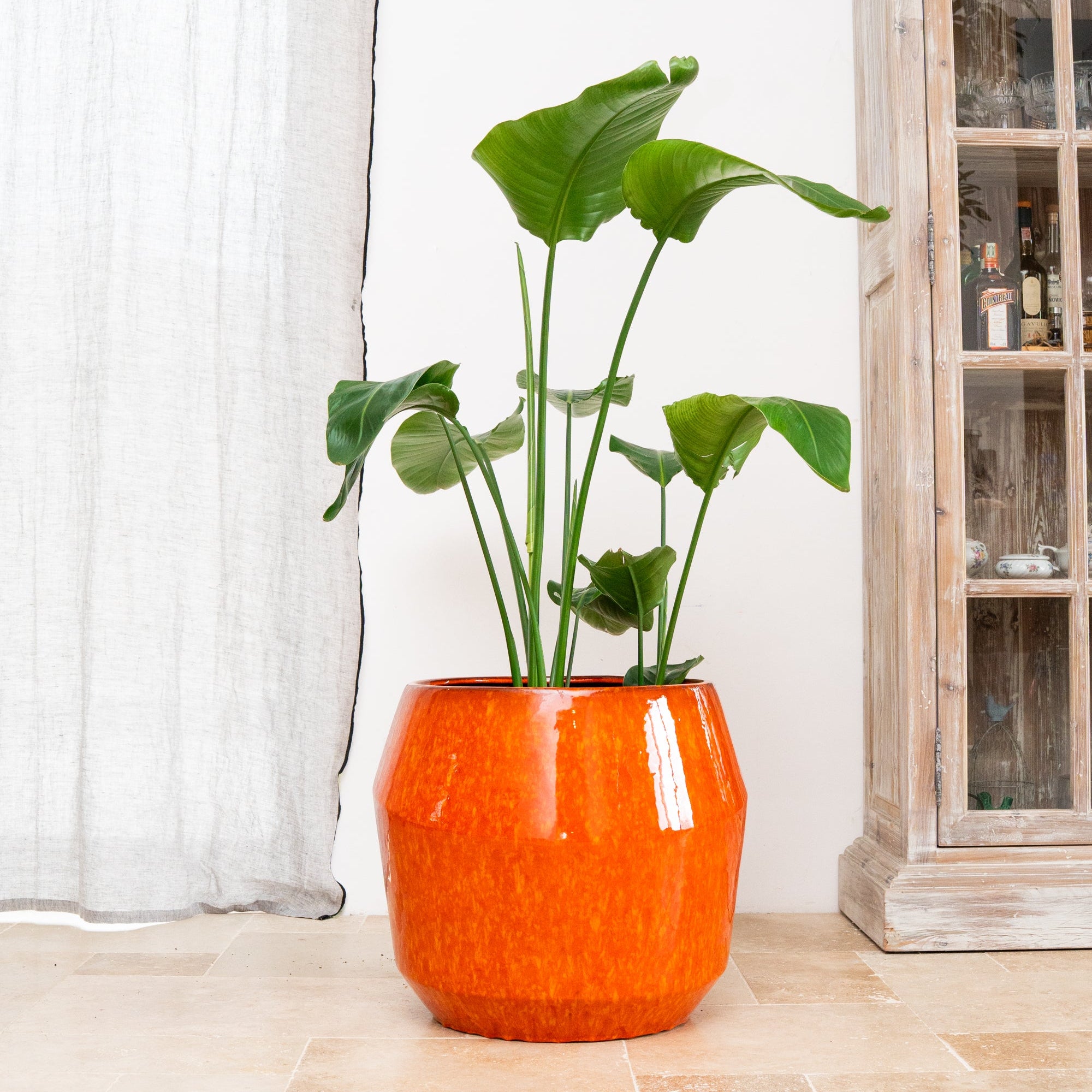 Keramik-Blumentopf MONACO - Orange