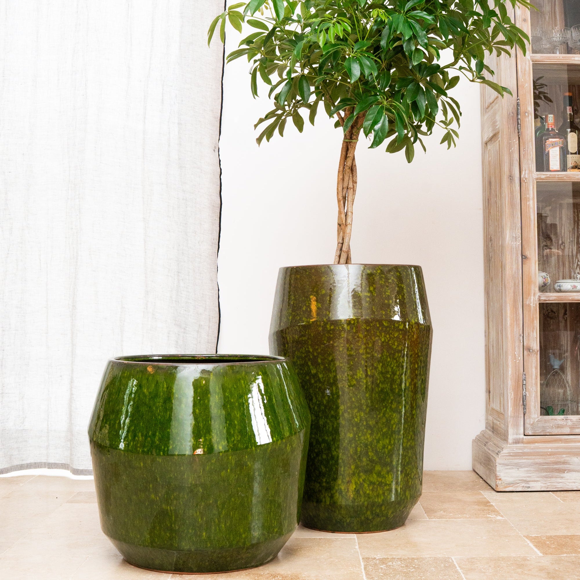 Keramik-Blumentopf MONACO - Grün