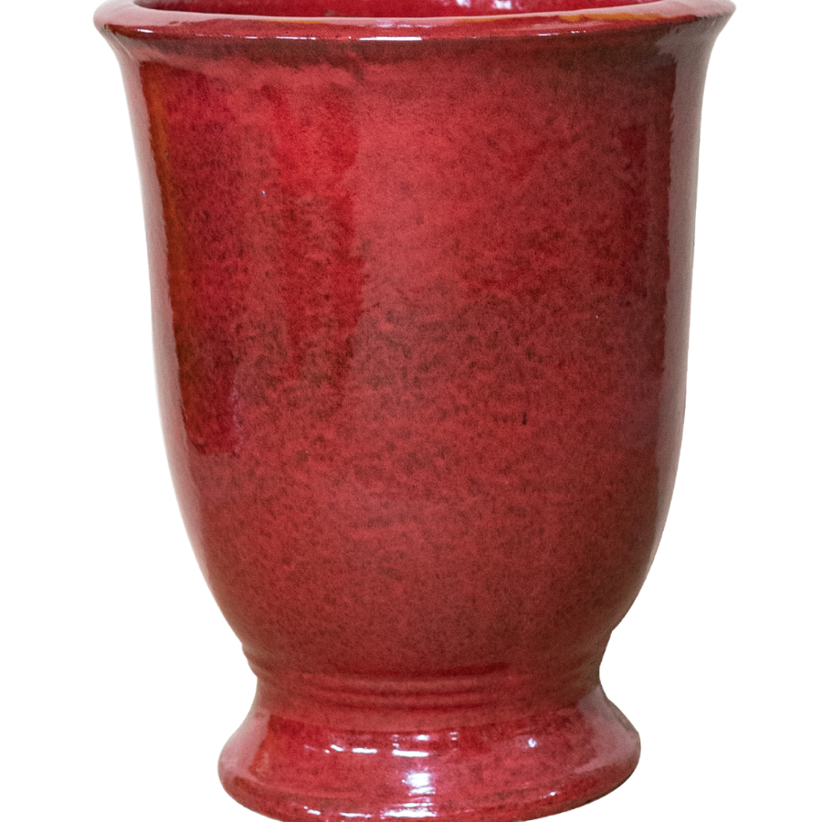 Keramik-Blumentopf ARTHUR - Tropenrot