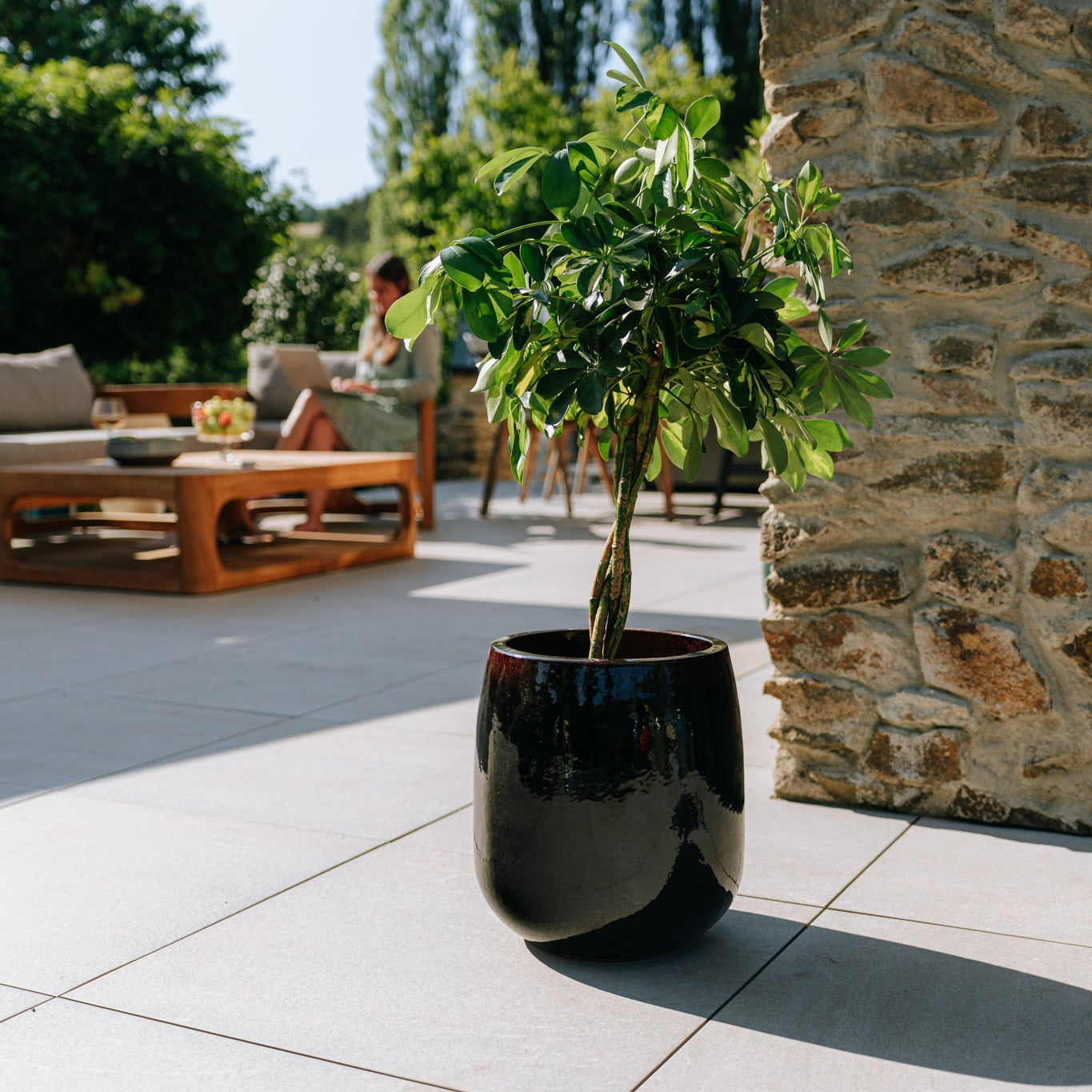 Keramiktopf SOCRATE Černo červená – Provence-Stil, robust und elegant