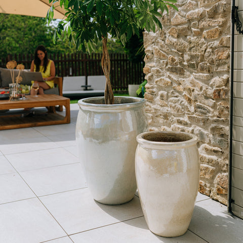 Keramik-Blumentopf BACCHUS - Perle