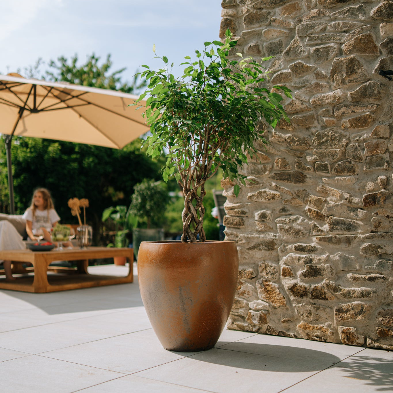 Keramický květináč LAFONTAINE - Antická rez