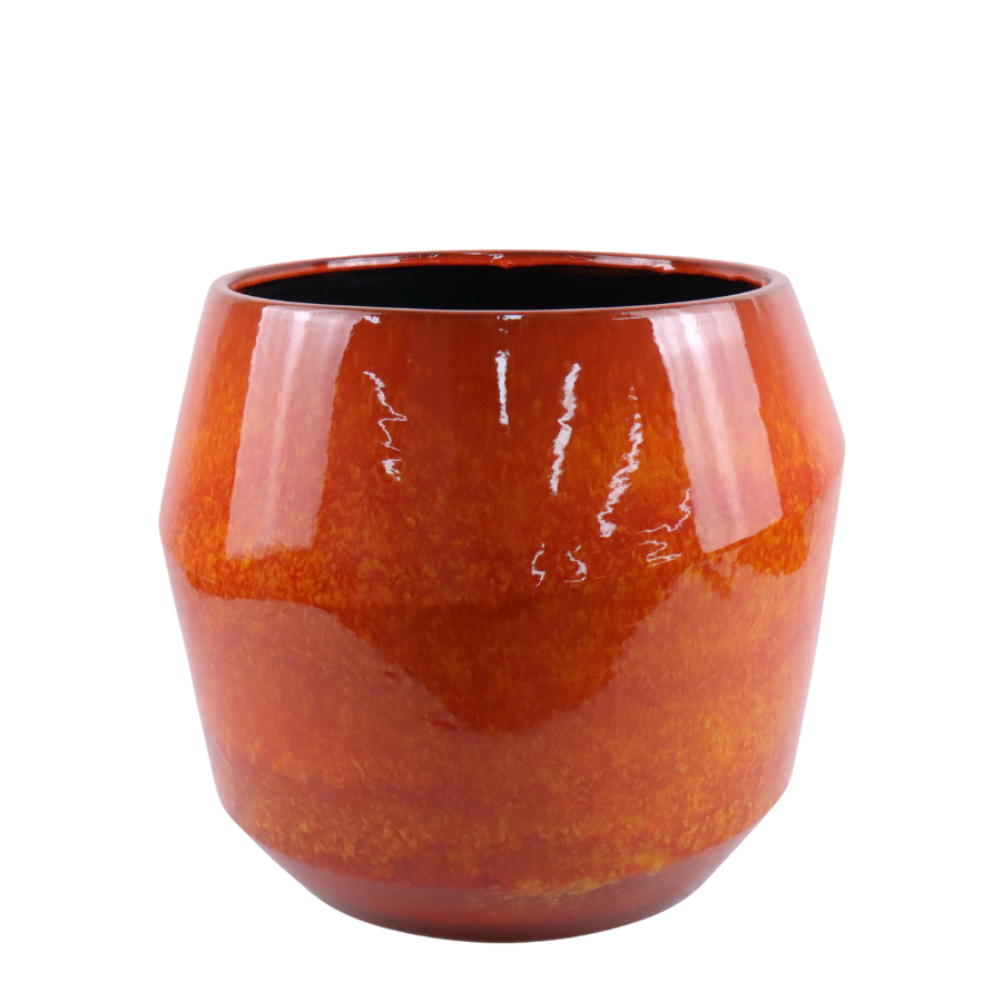 Keramik-Blumentopf MONACO - Orange