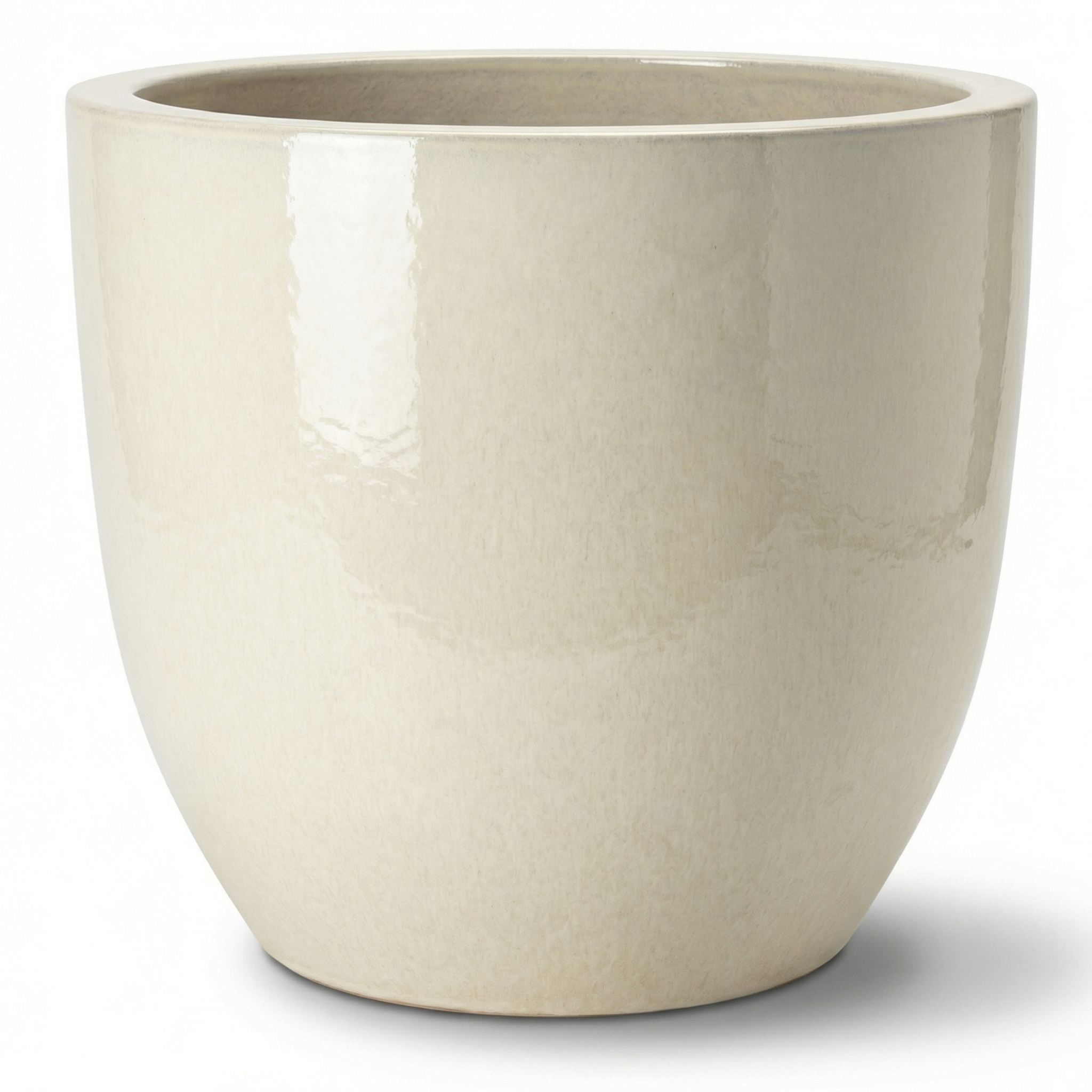 Keramický květináč LANCELOT Krémový – Provencelia, ručně vyráběný, mrazuvzdorný