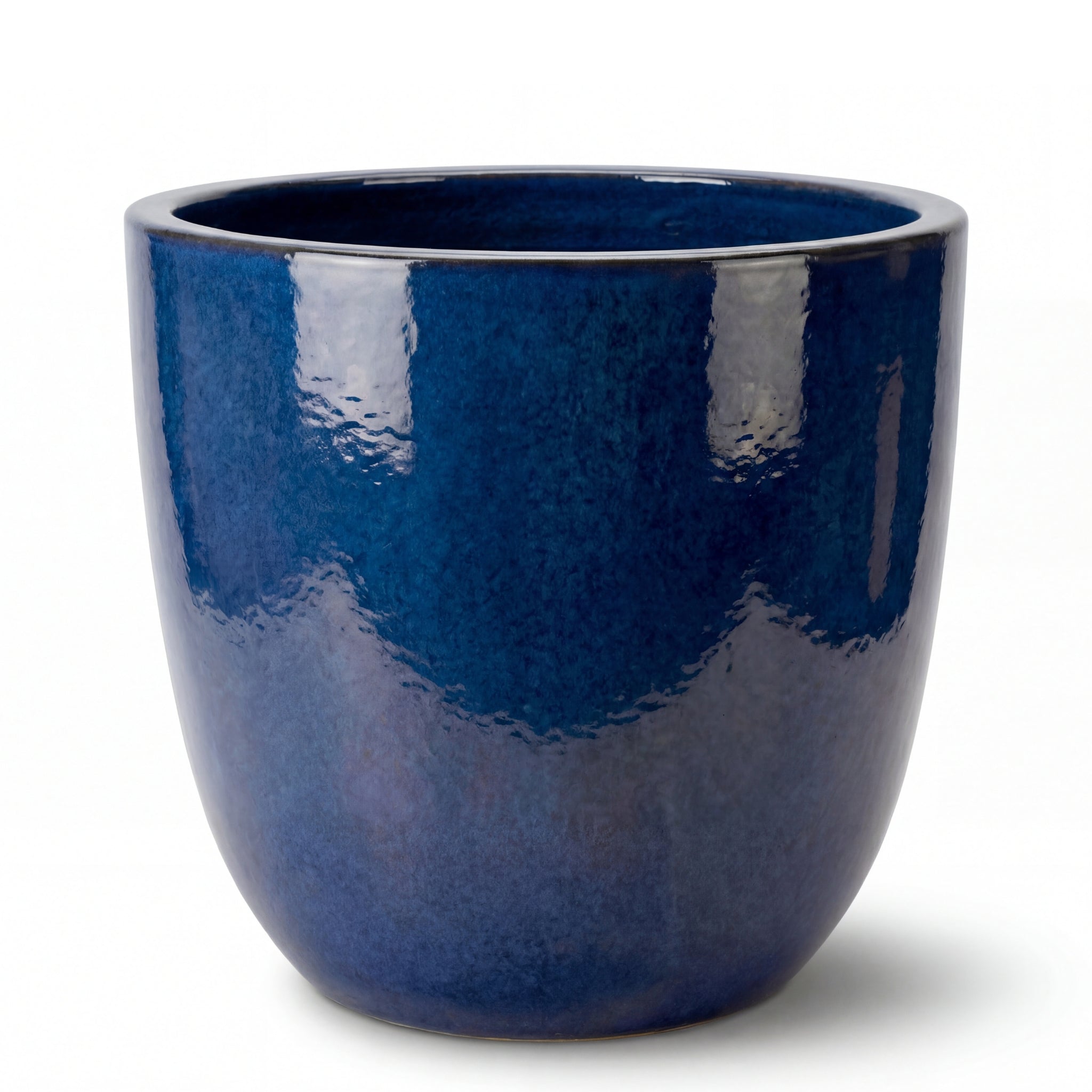 Keramik-Pflanzkübel LANCELOT - Schwarz-Grün