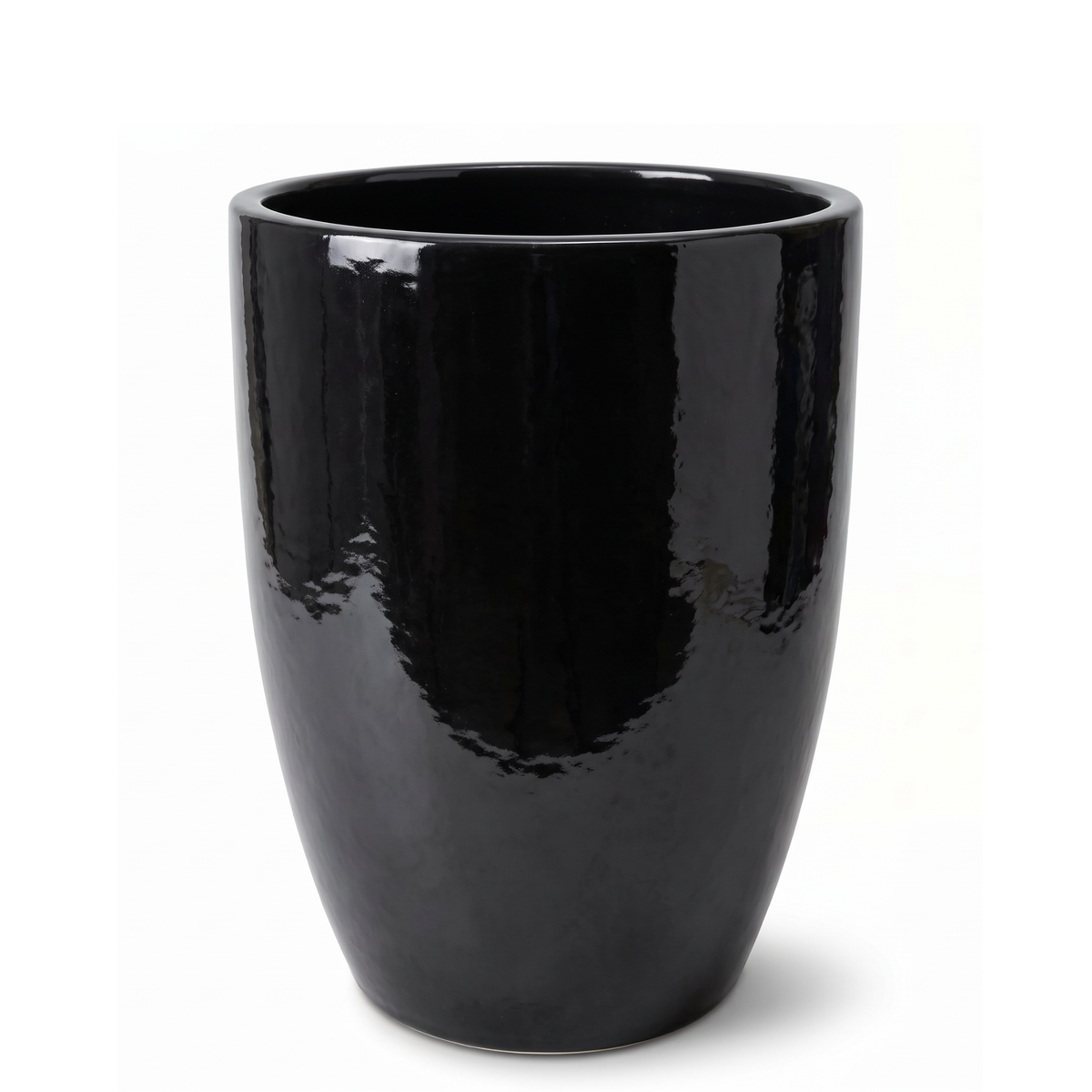 Keramik-Pflanzkübel Mazarin 2 – Schwarz, XL (45 x 60 cm)