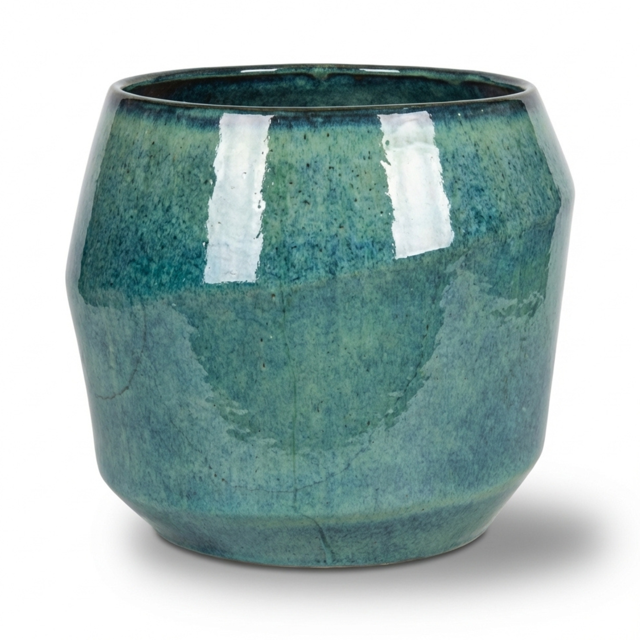 Keramik-Pflanzkübel MONACO - Hellblau