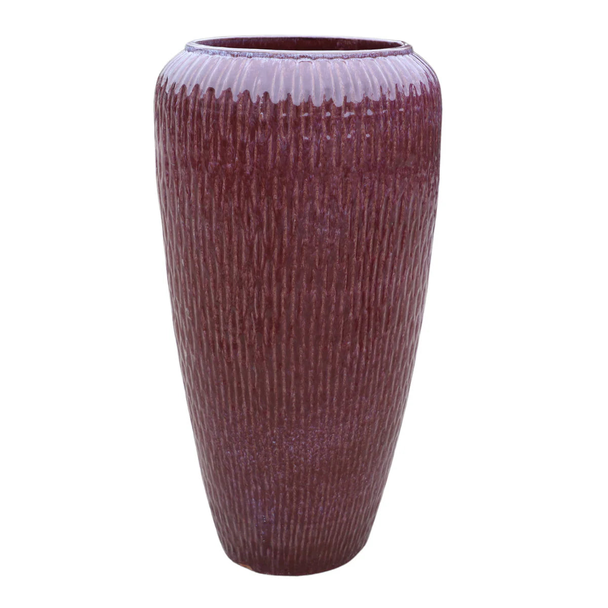 Keramik-Blumentopf POMPADOUR - Herbstlila