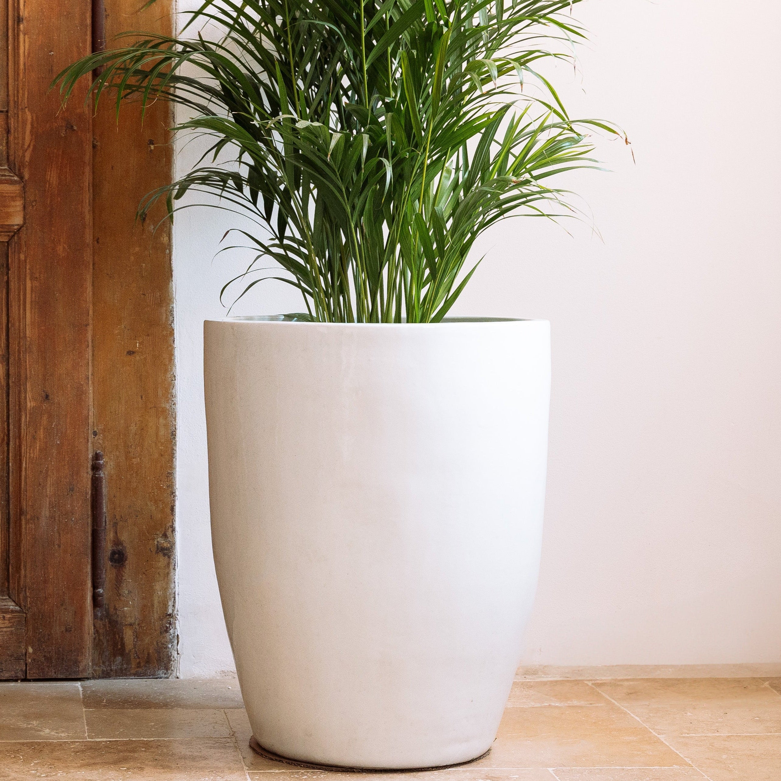 XXL Keramik-Blumentopf PLATON - Weiß