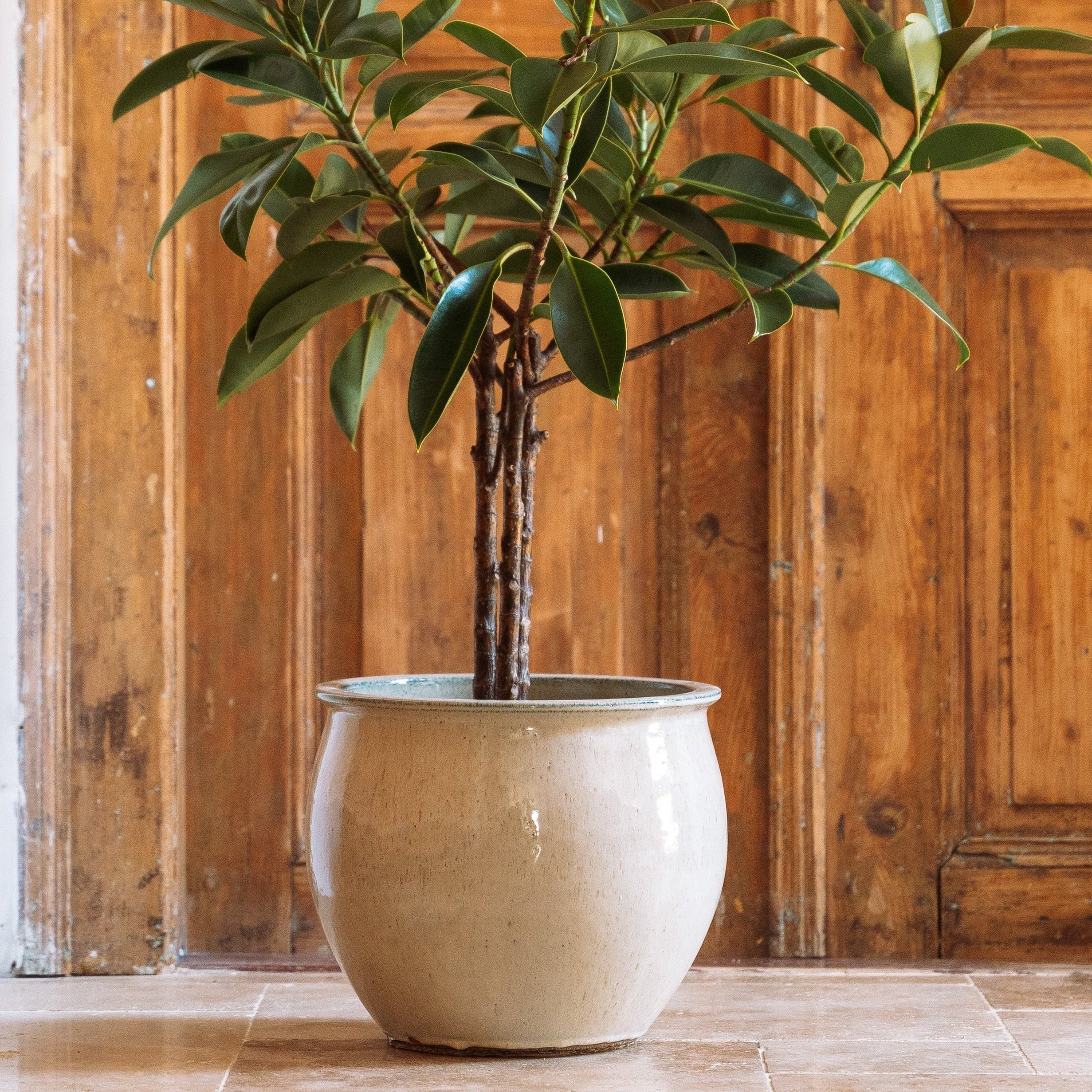 Keramiktopf NEWTON Crème – Provence-Stil, robust und elegant