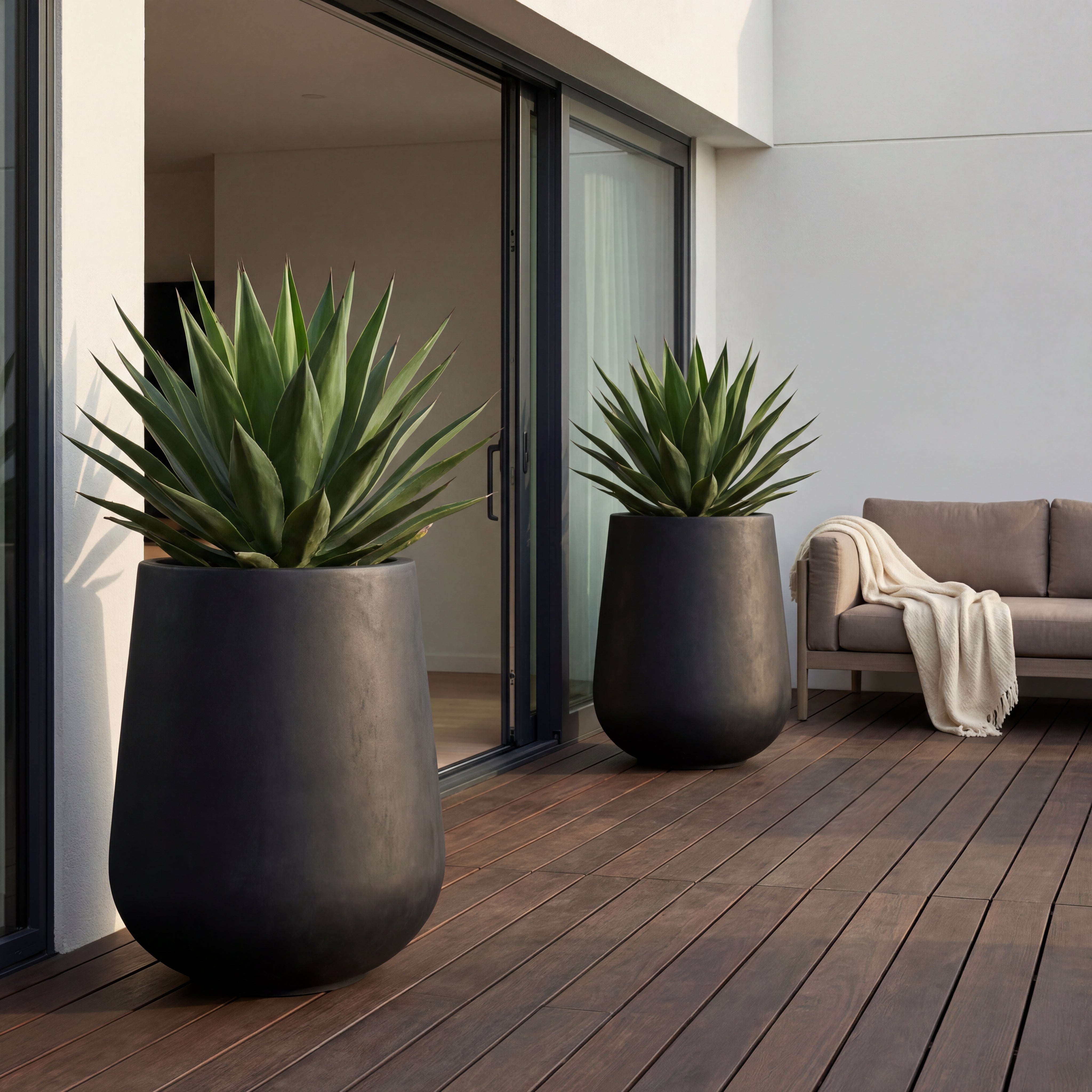 Betonový květináč SILEX - doplňující náhled