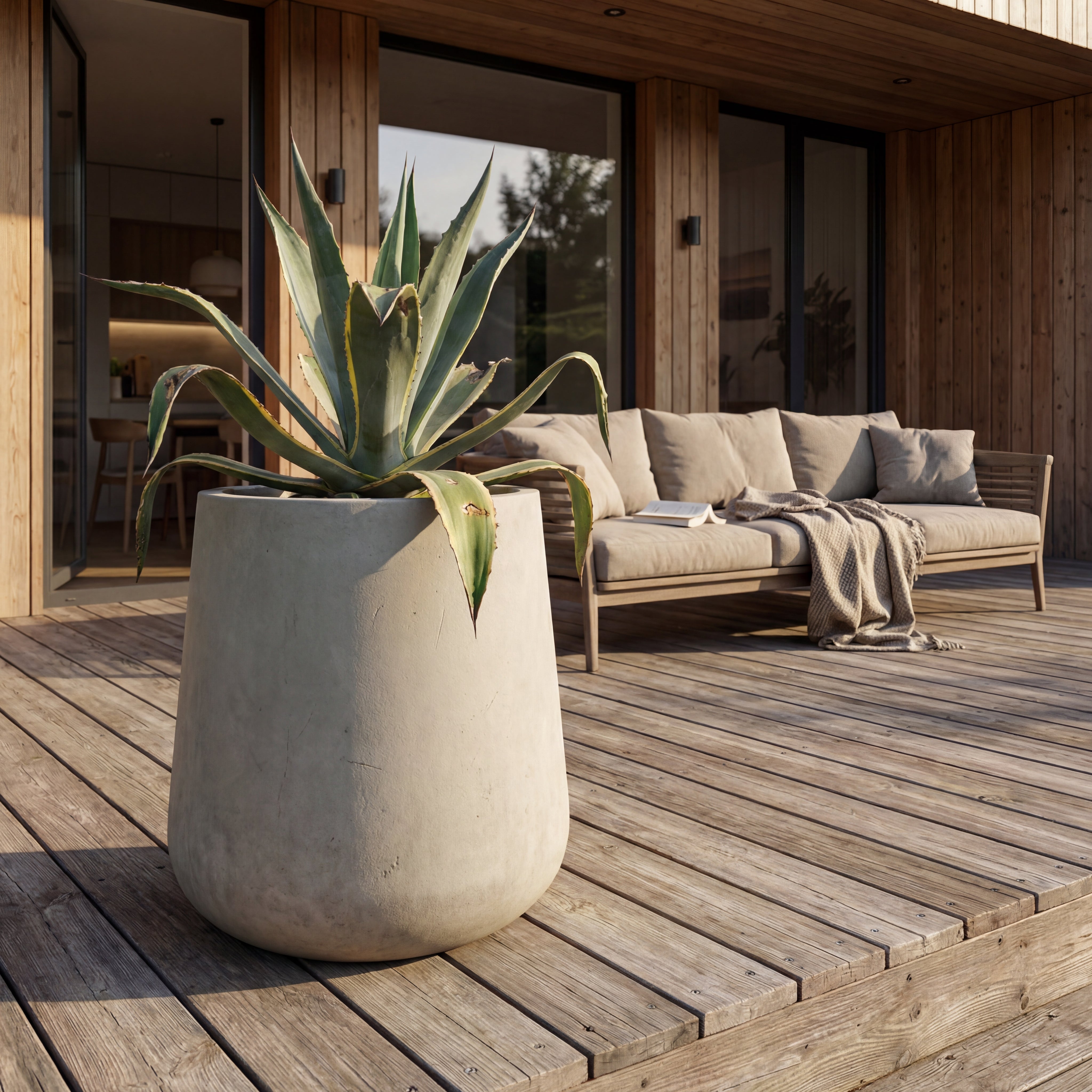 Betonový květináč SILEX - doplňující náhled