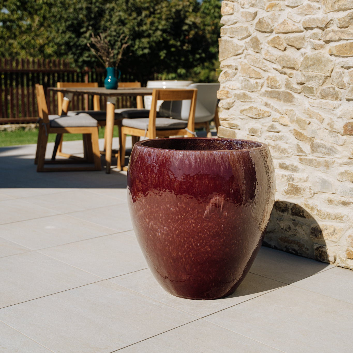 Keramický květináč LAFONTAINE - Fialová - Provencelia.cz