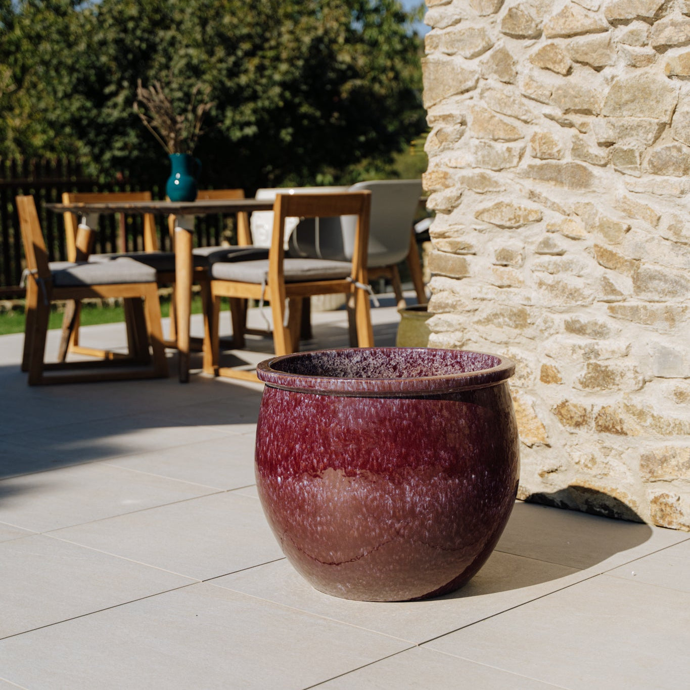 Provencelia NEWTON Lila – Premium Keramiktopf, zeitloses Design