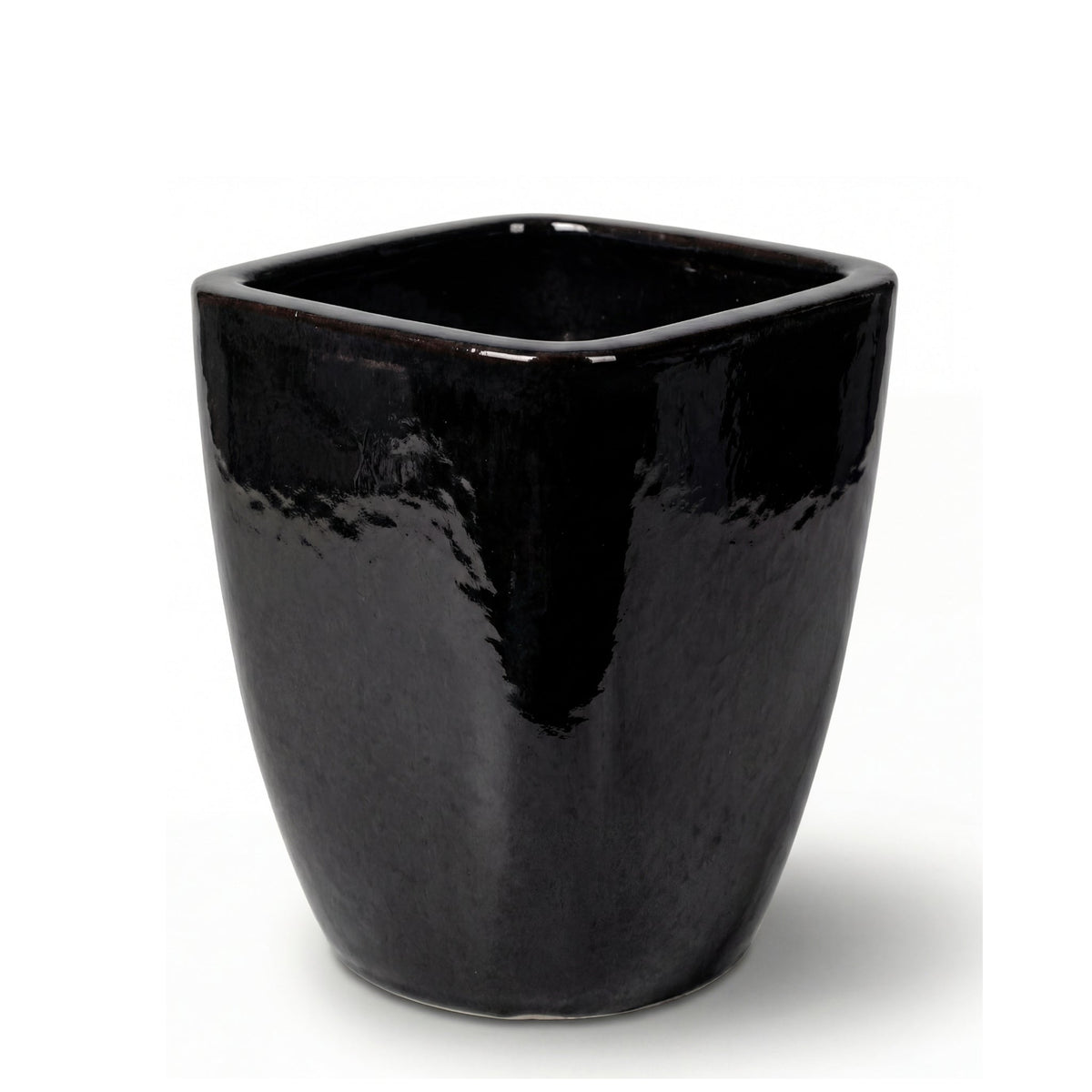 Keramik-Pflanzkübel VAUBAN – Schwarz, L (34 x 43 cm)