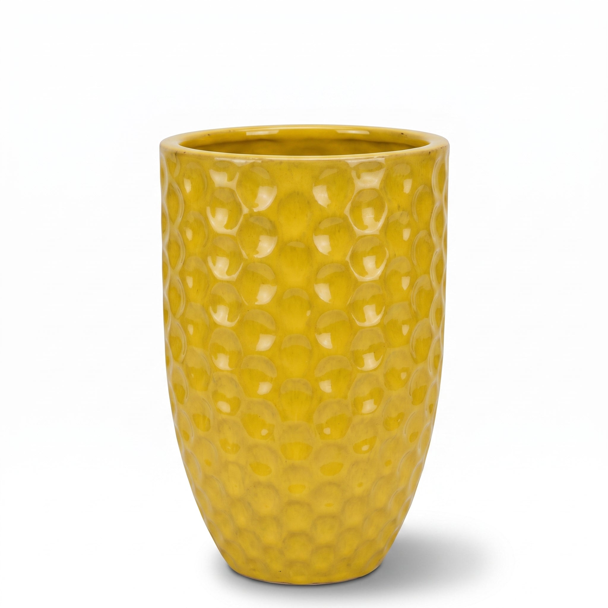 Keramik-Pflanzkübel MEROVEE - Gelb - L (30 cm x 45 cm)