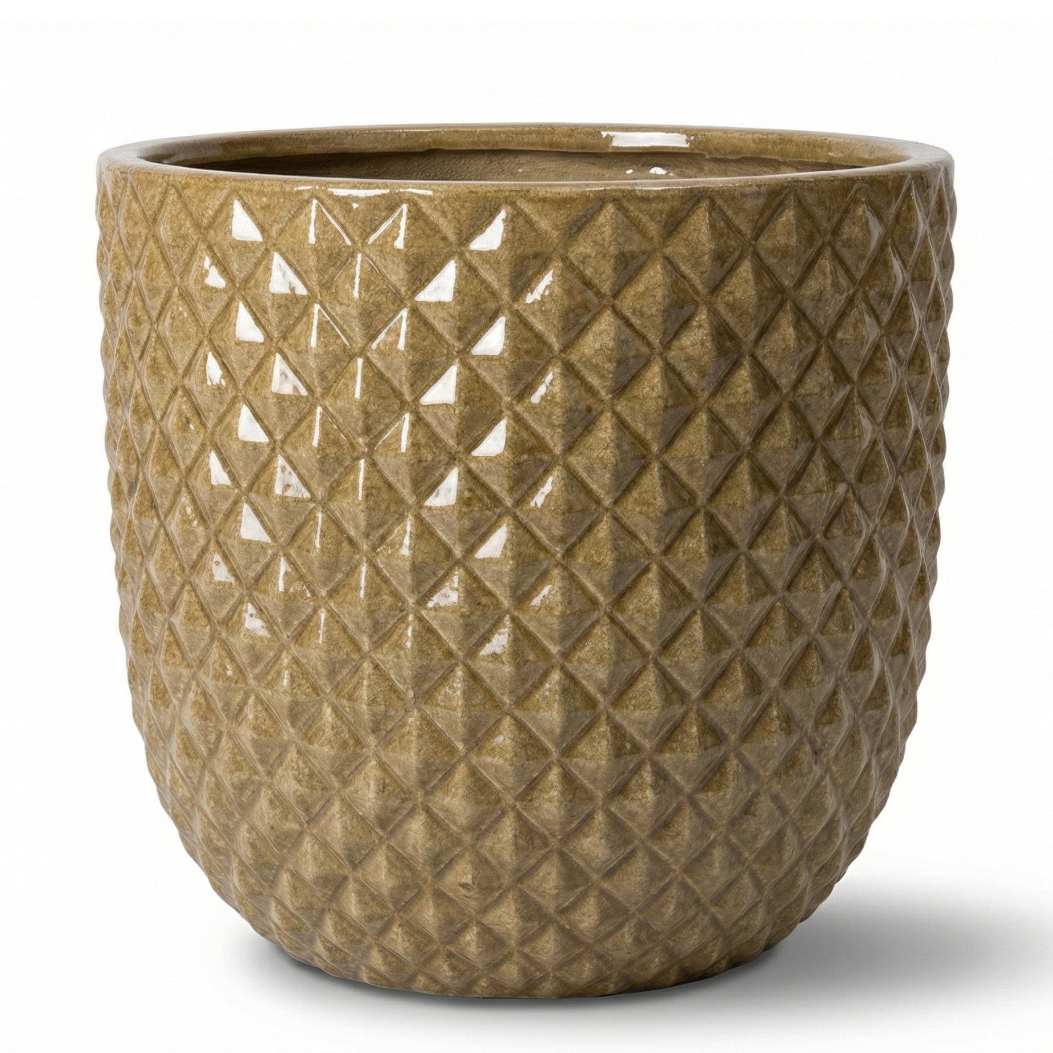 Keramik-Blumentopf MARS - Sandfarben