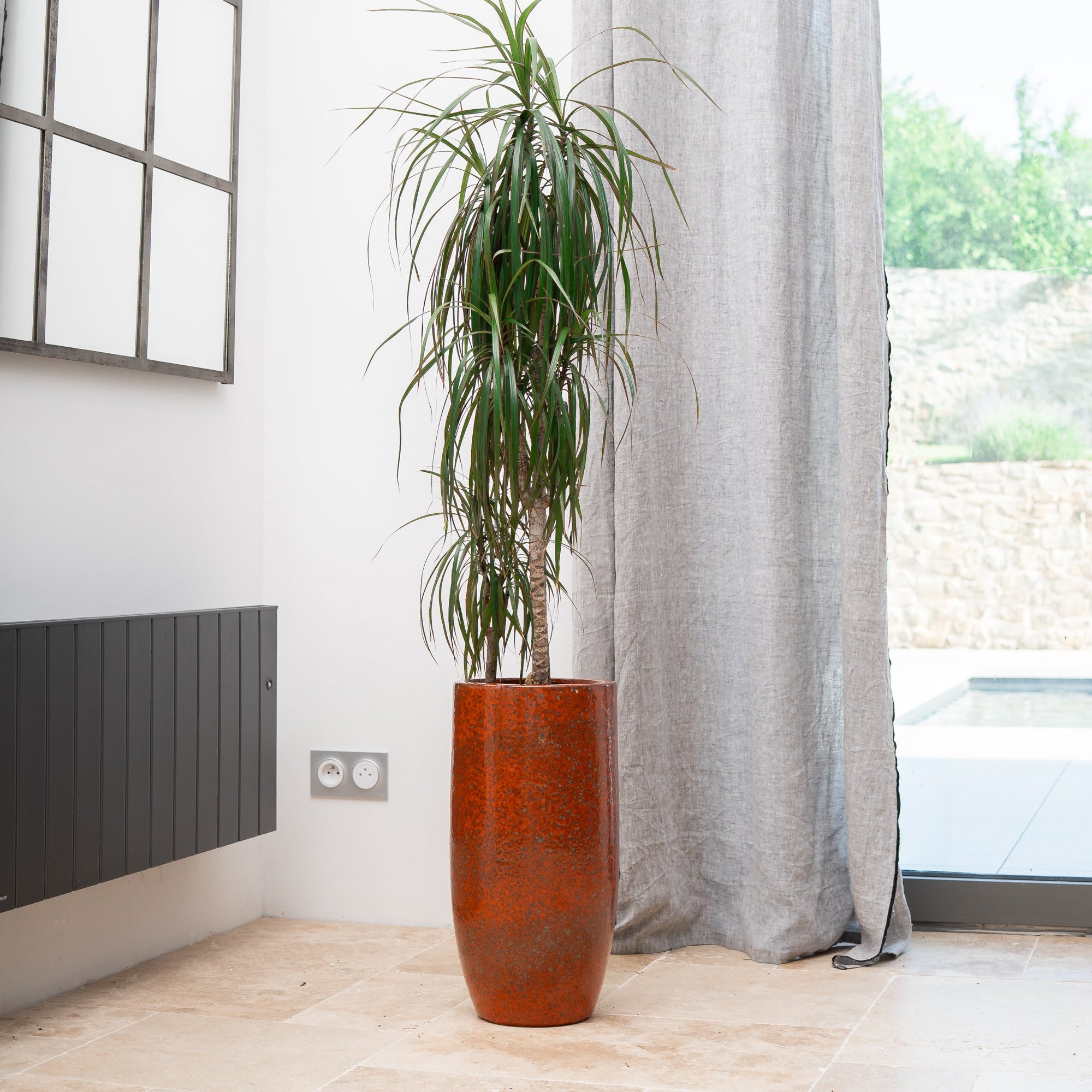 Keramik-Blumentopf ATHENA - Herbstorange