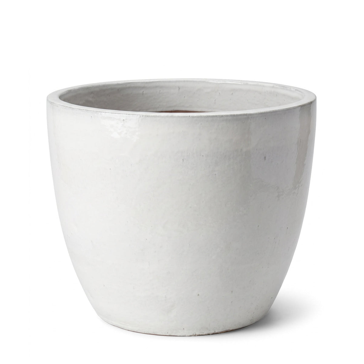 Keramik-Pflanzkübel LANCELOT - Cremefarben - XL (58 cm x 51 cm)