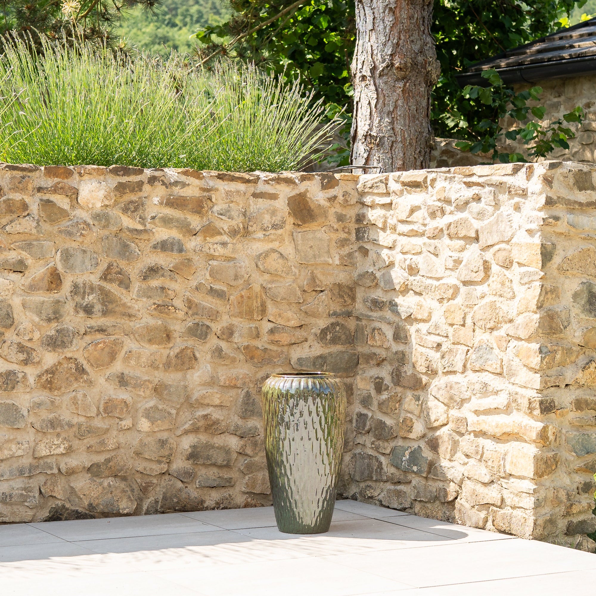 Provencelia POMPADOUR Tropengrün – Premium Keramiktopf, zeitloses Design