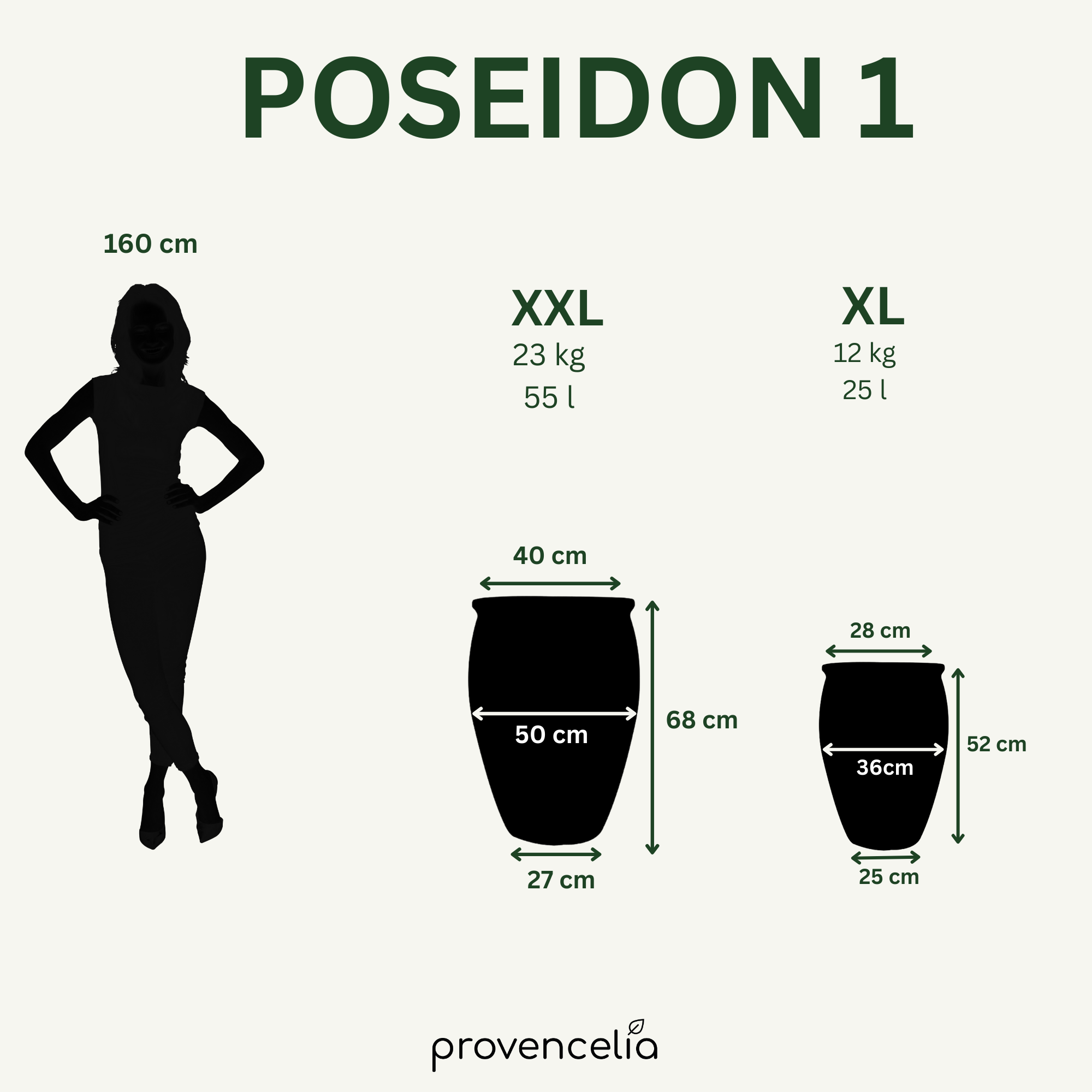 Keramik-Blumentopf Poseidon - Ziegelrot
