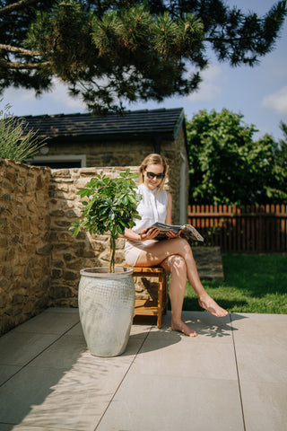 Keramik-Blumentopf POSEIDON - Perle