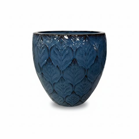 Keramik-Blumentopf ARTEMIS - Antikblau