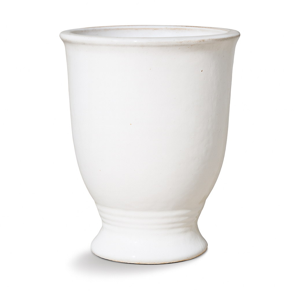 Keramik-Blumentopf ARTHUR - Weiß