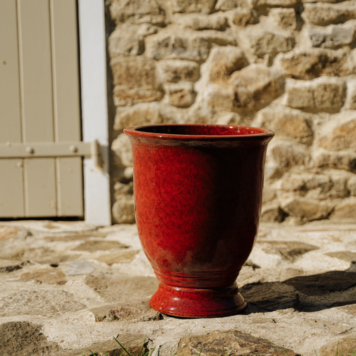 Keramický květináč Arthur - Tropická červená - Provencelia.cz
