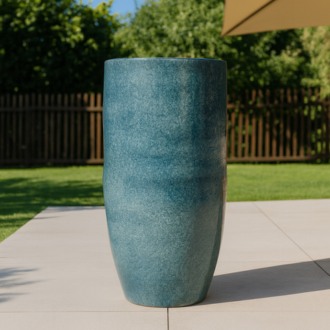 Keramik-Blumentopf ATHENA - Blau