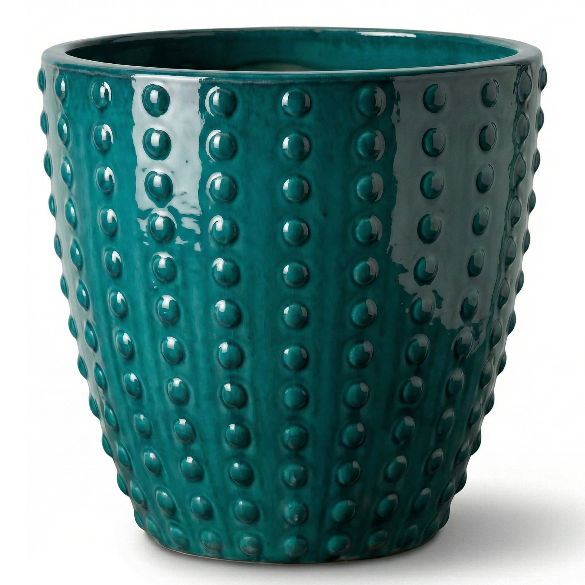 Keramik-Blumentopf ATTILA - Petrolblau